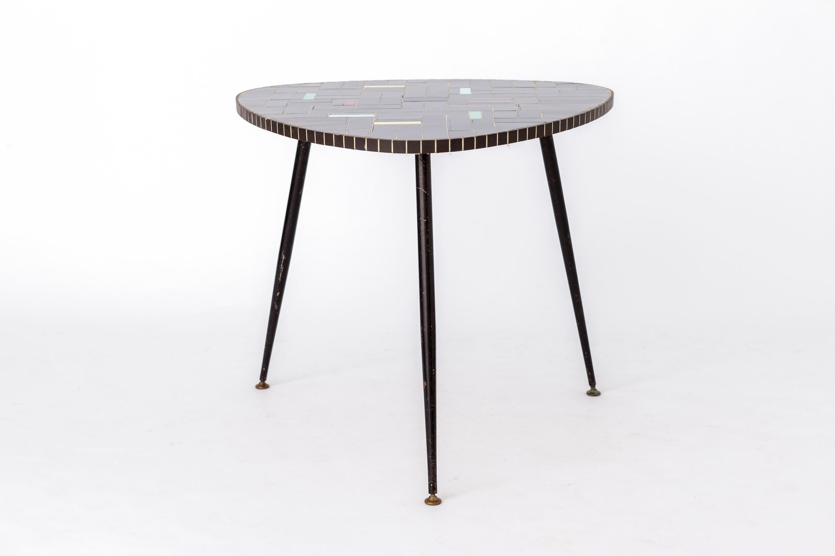 Teck 2 tables d'appoint Rockabilly vintage des années 1960 en vente
