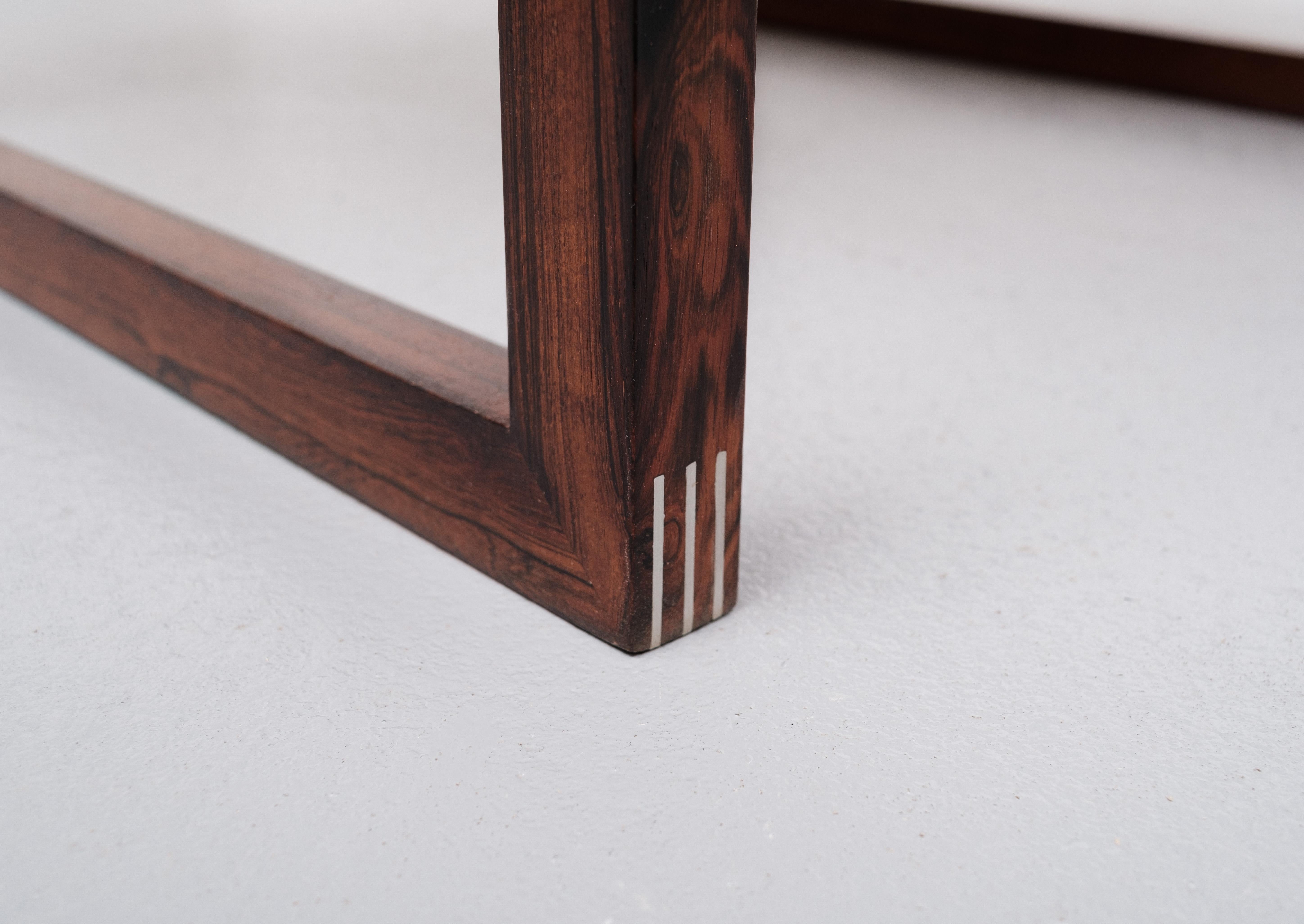 2 wooden Tables by Rud Thygesen for Heltborg Mobler, 1960s, Denmark In Good Condition In Den Haag, NL