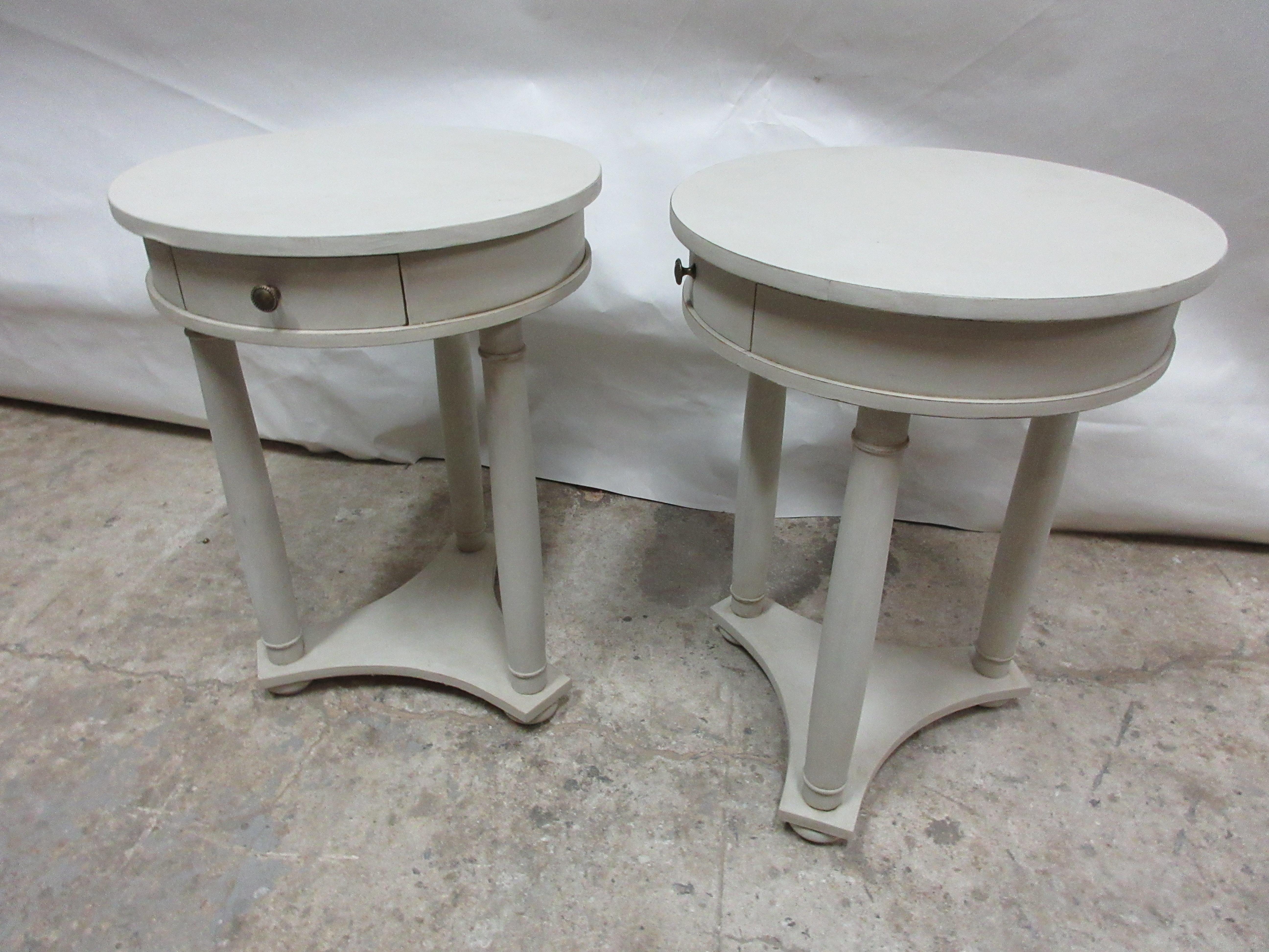 Swedish 2 Round Tables Side Tables