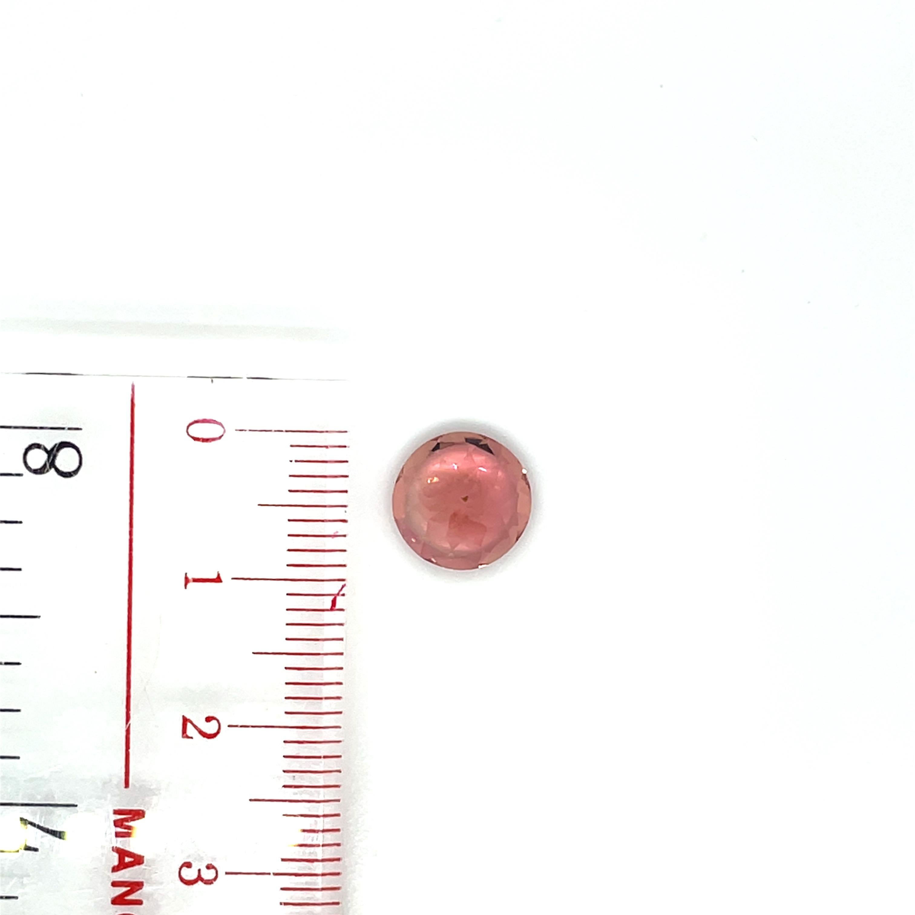 2 Tormaline rotonde 5,80 carati in vendita 4