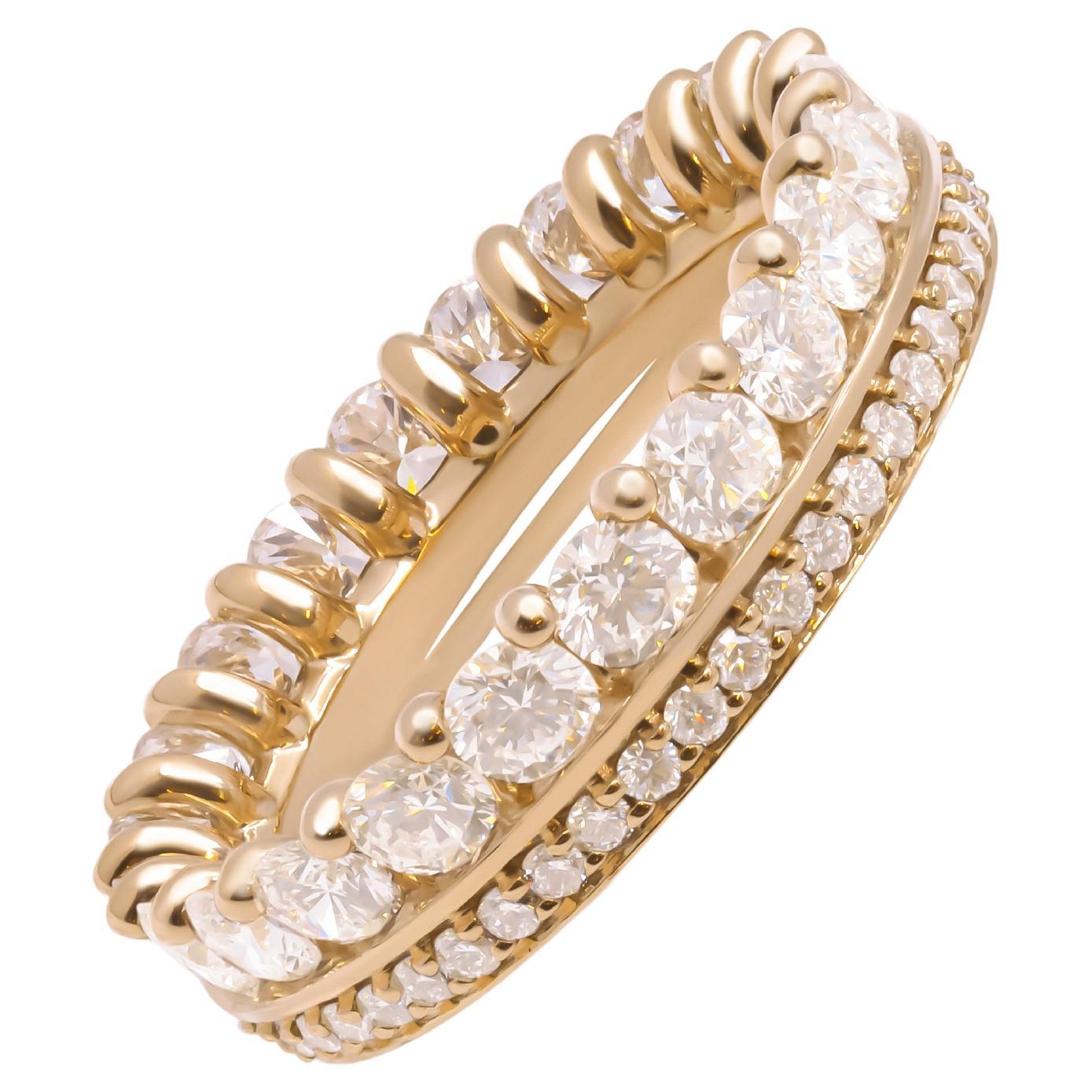 Bracelet éternel à 2 rangs de diamants en vente