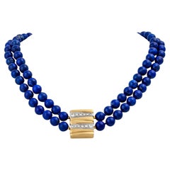 2-Row Lapis Lazuli Necklace