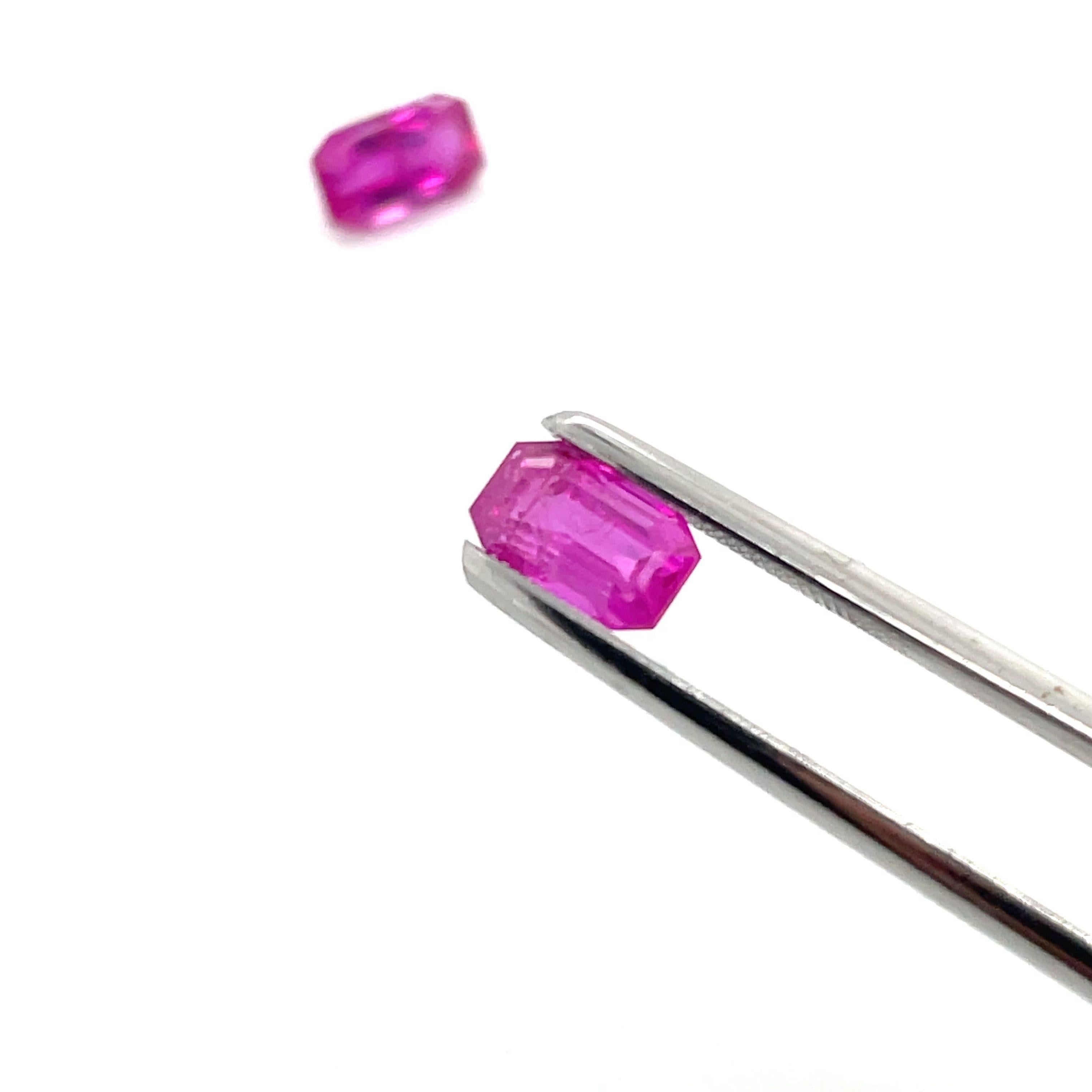 2 Rubies 2.22 Cts  For Sale 5