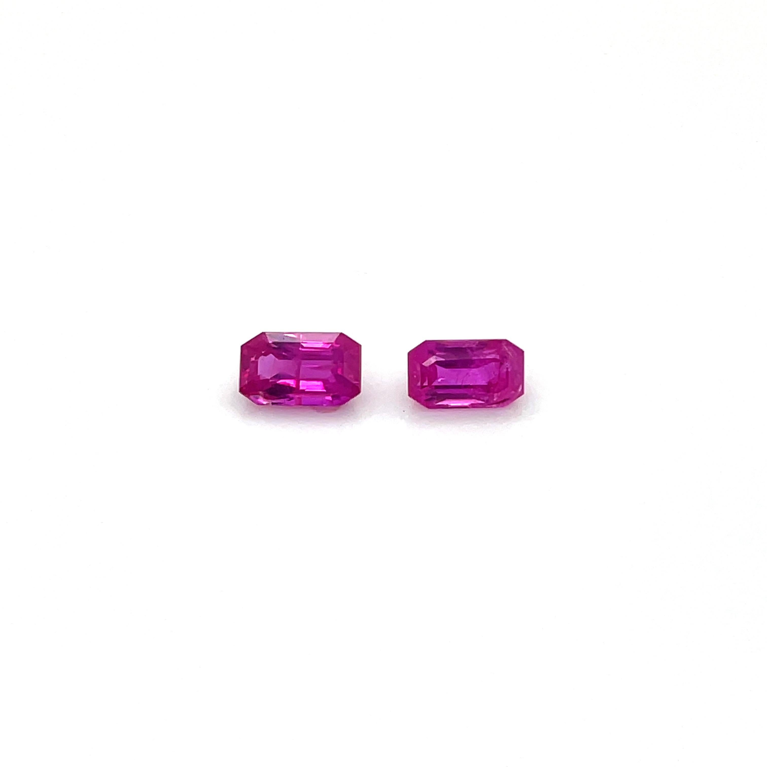 2 Rubies 2.22 Cts  For Sale 8