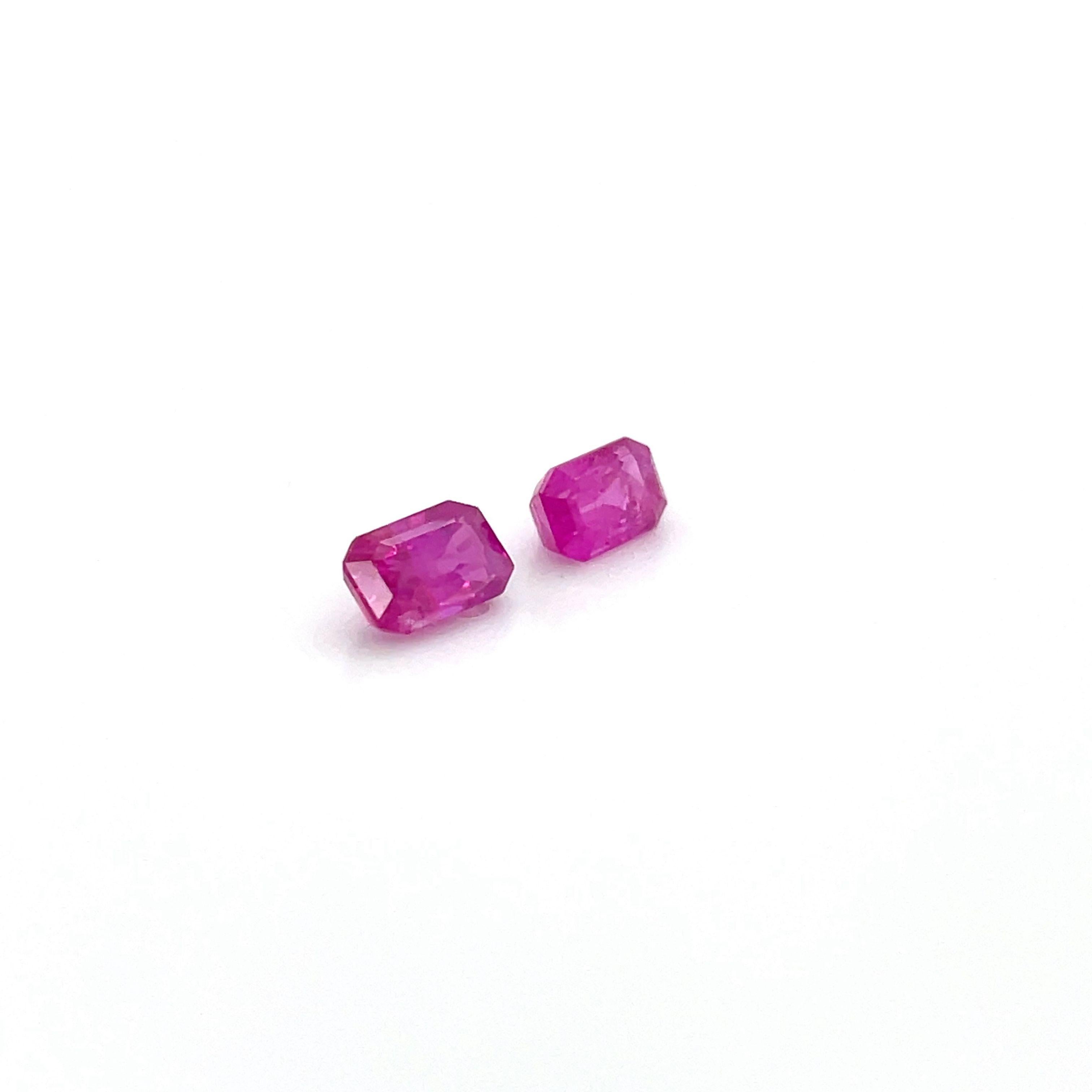 2 Rubies 2.22 Cts  For Sale 9