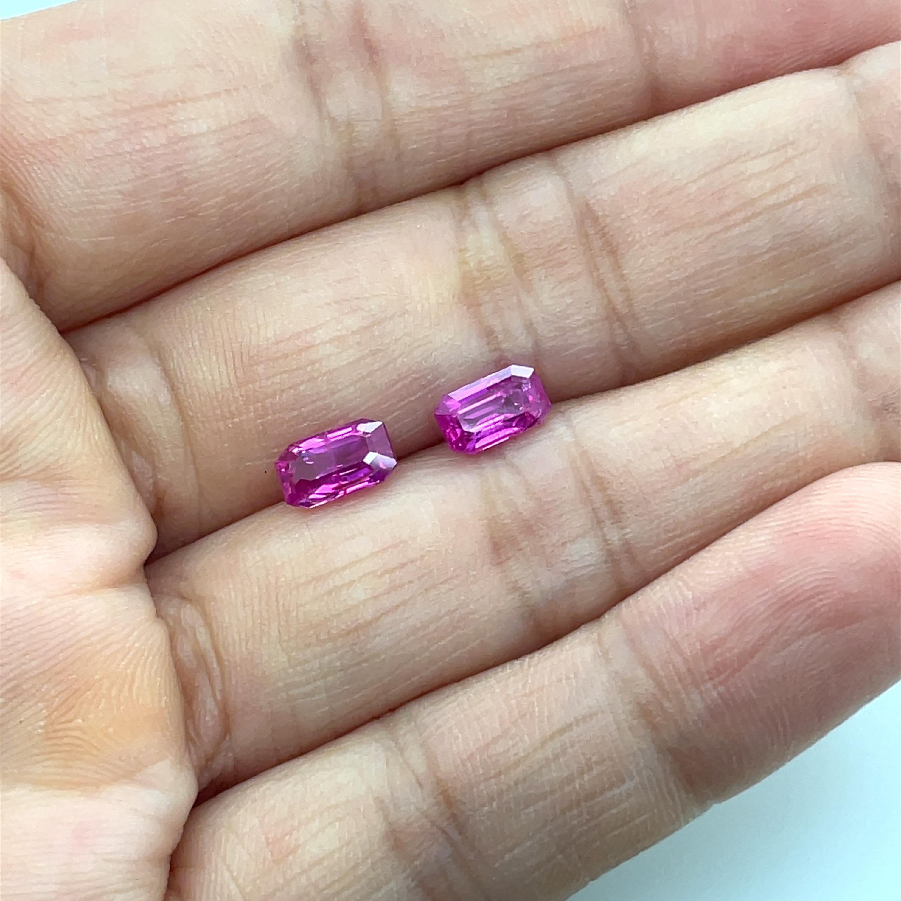 2 Rubies 2.22 Cts  For Sale 2