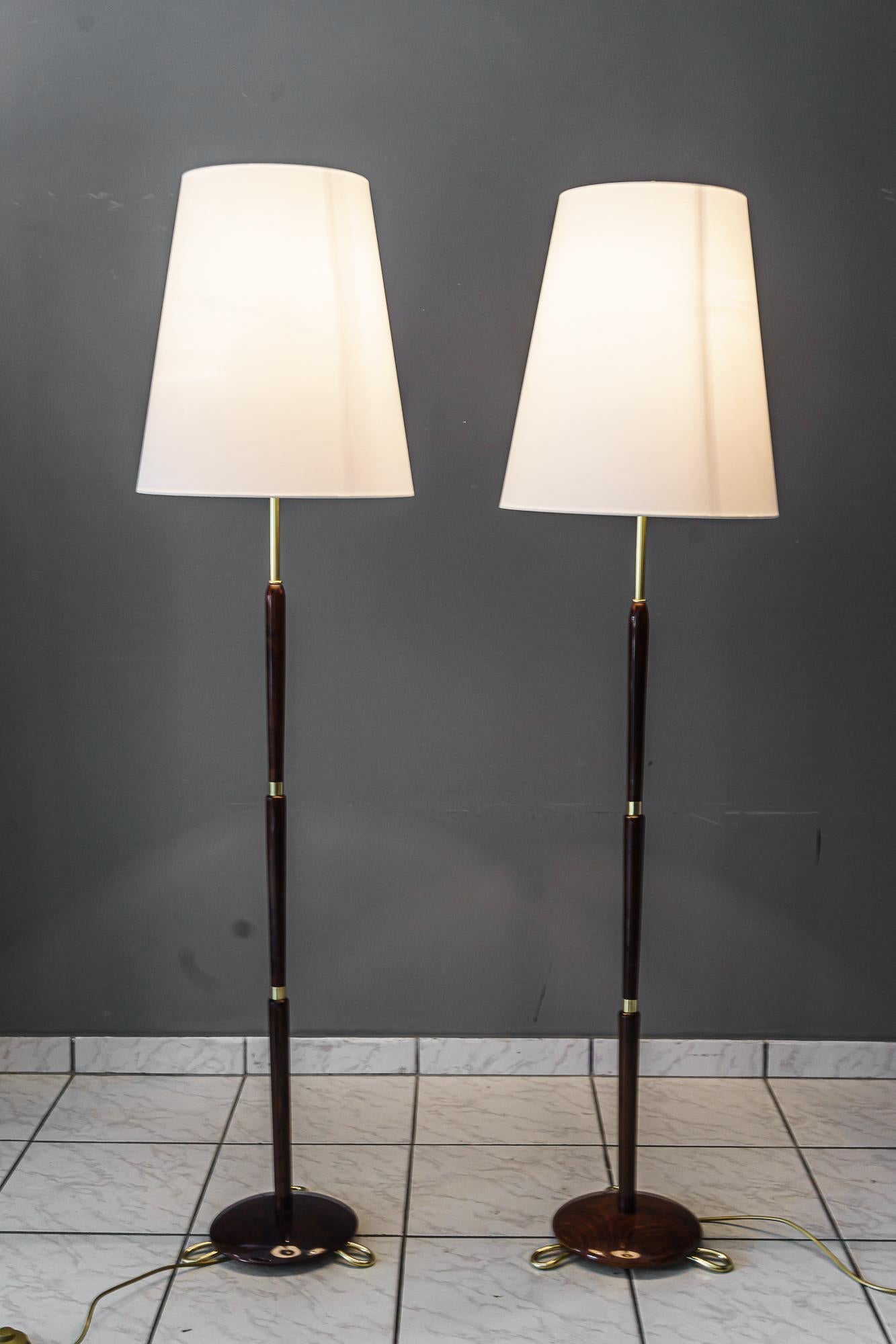 2 Rupert Nikoll Floor Lamps 'Almost Same' Vienna Around 1960 For Sale 4