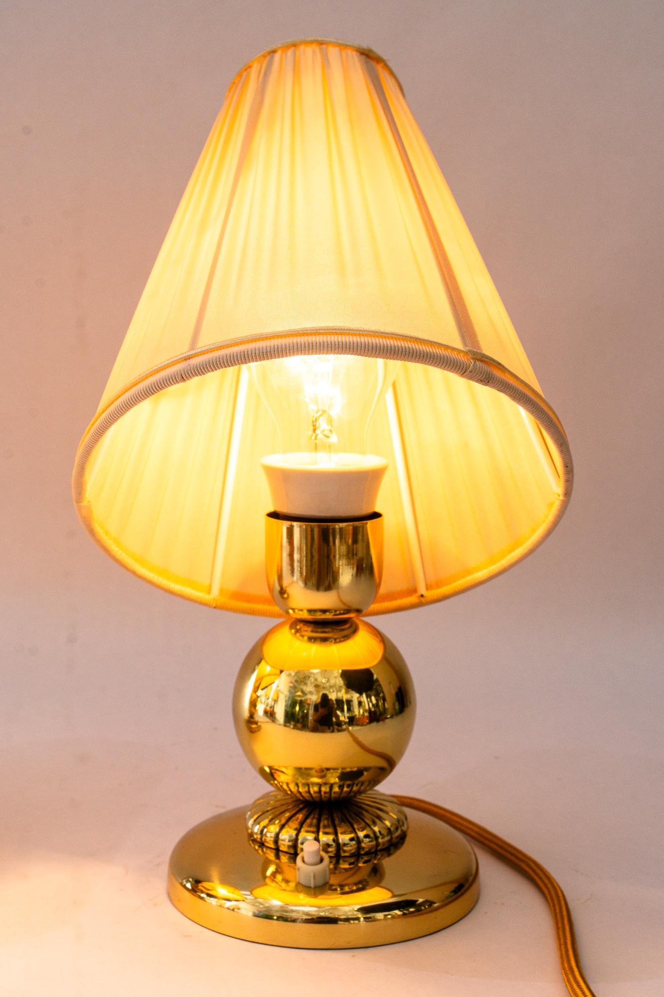 2 lampes de table Rupert Nikoll avec abat-jour en tissu vienne vers 1950 en vente 4