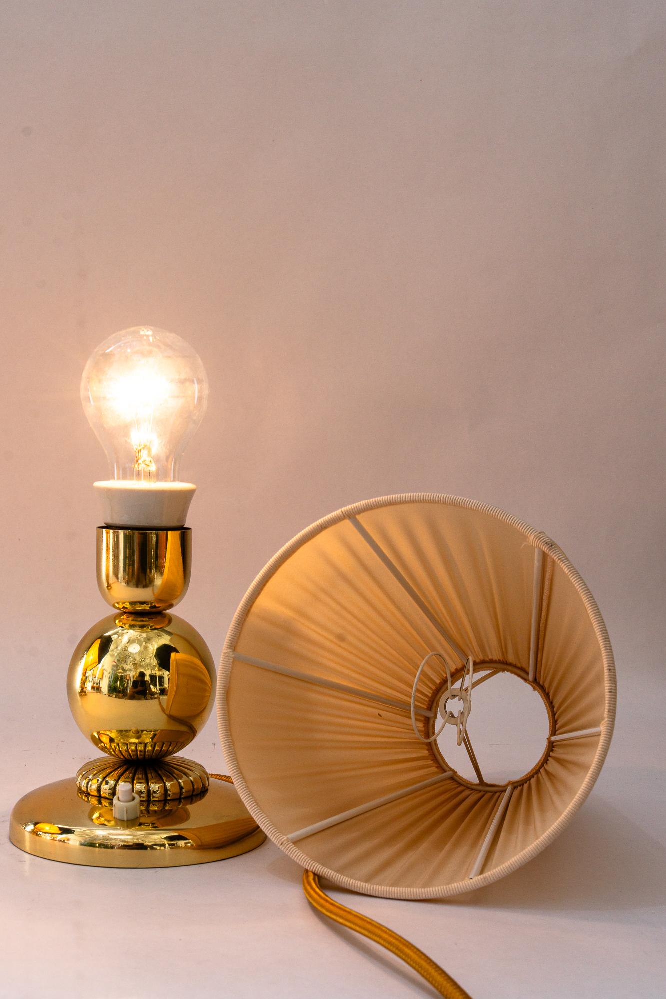 2 lampes de table Rupert Nikoll avec abat-jour en tissu vienne vers 1950 en vente 9