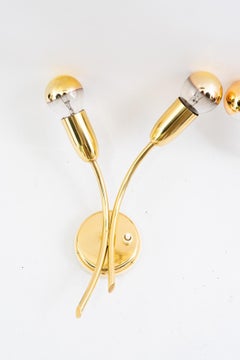 2 Rupert Nikoll Wandlampen Wien um 1960er Jahre