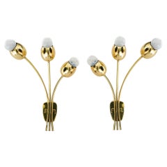 2 Rupert nikoll wall sconces vienna around 1950s