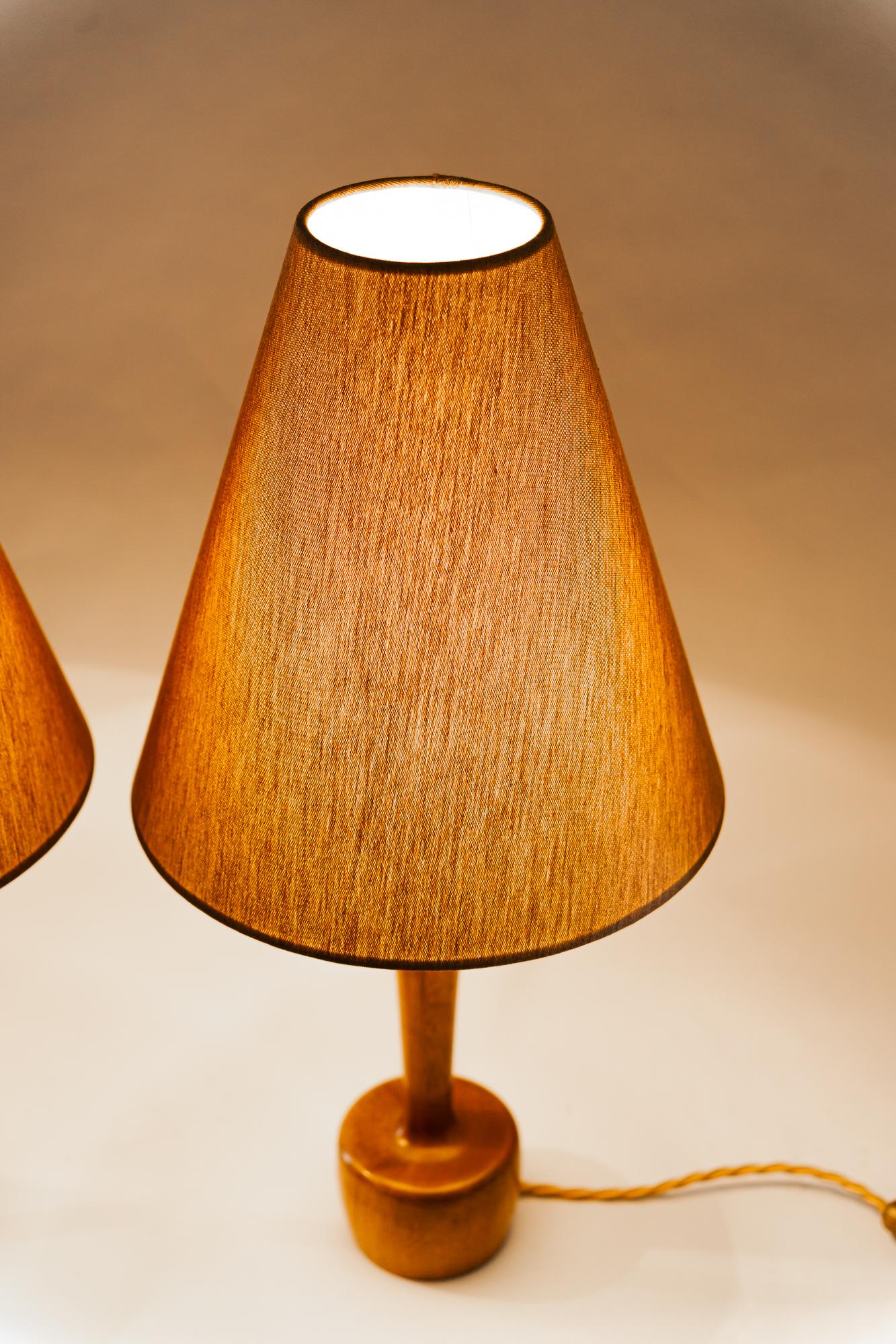 2 Rupert Nikoll-Holz-Tischlampen von Rupert Nikoll, ca. 1950er Jahre im Angebot 4