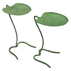 2 Salterini Lily Pad Leak Garden Patio Tables