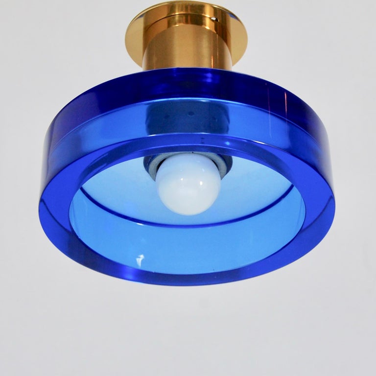 2 Sapphire Seguso Ceiling Fixtures For Sale at 1stDibs