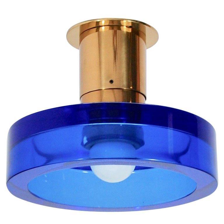 2 Sapphire Seguso Ceiling Fixtures For Sale at 1stDibs