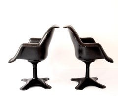 2 Scandinavian Midcentury Swivel Chairs Junior by Yrjö Kukkapuro, Finland, 1960s