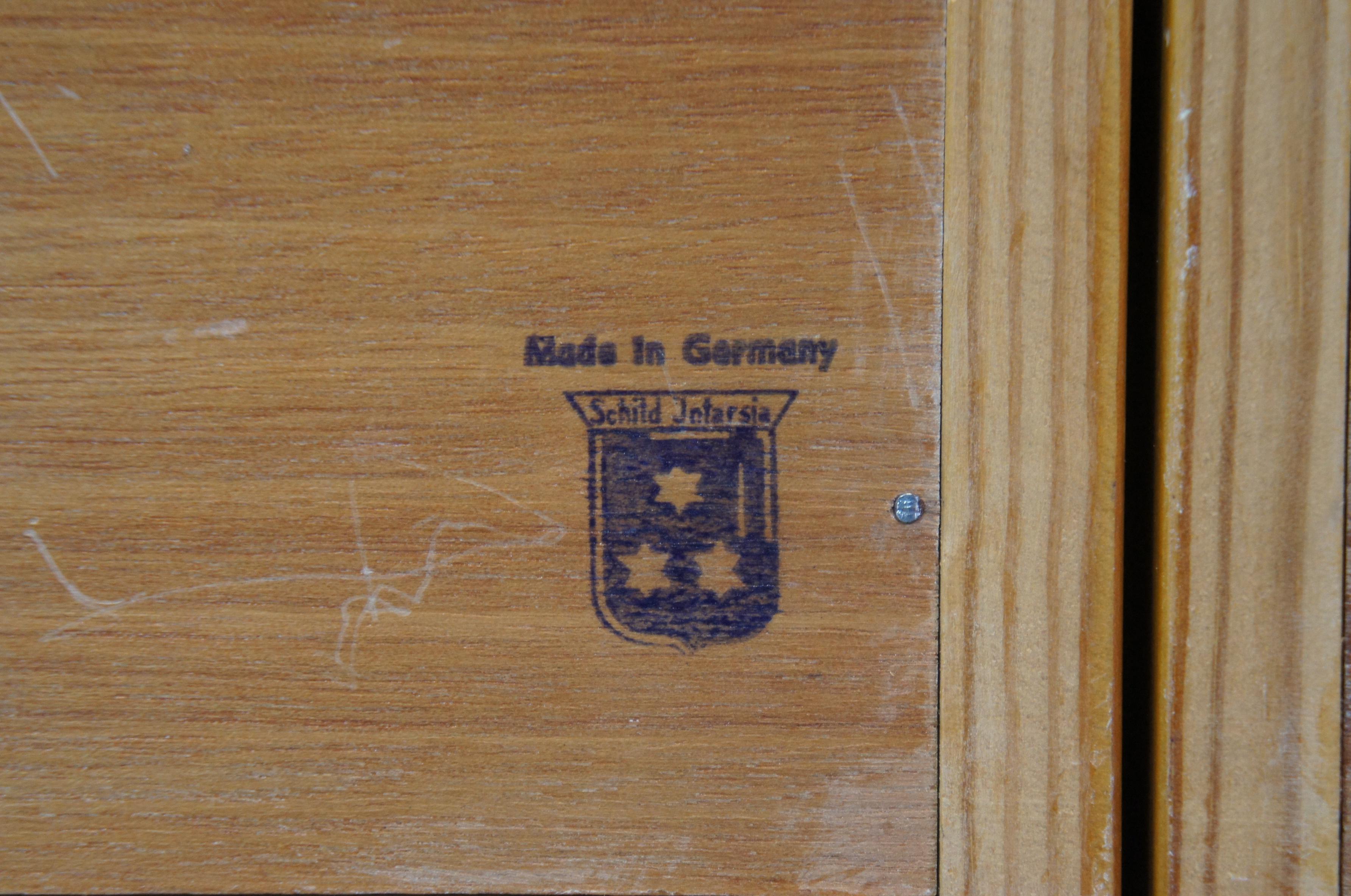 Hardwood 2 Schild Intarsia German Wood Inlay Marquetry Cityscapes Street Scenes 11