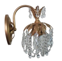 2 Schonbek Rondelle Drop Crystal Bathroom Hall Sconce Light Chandeliers