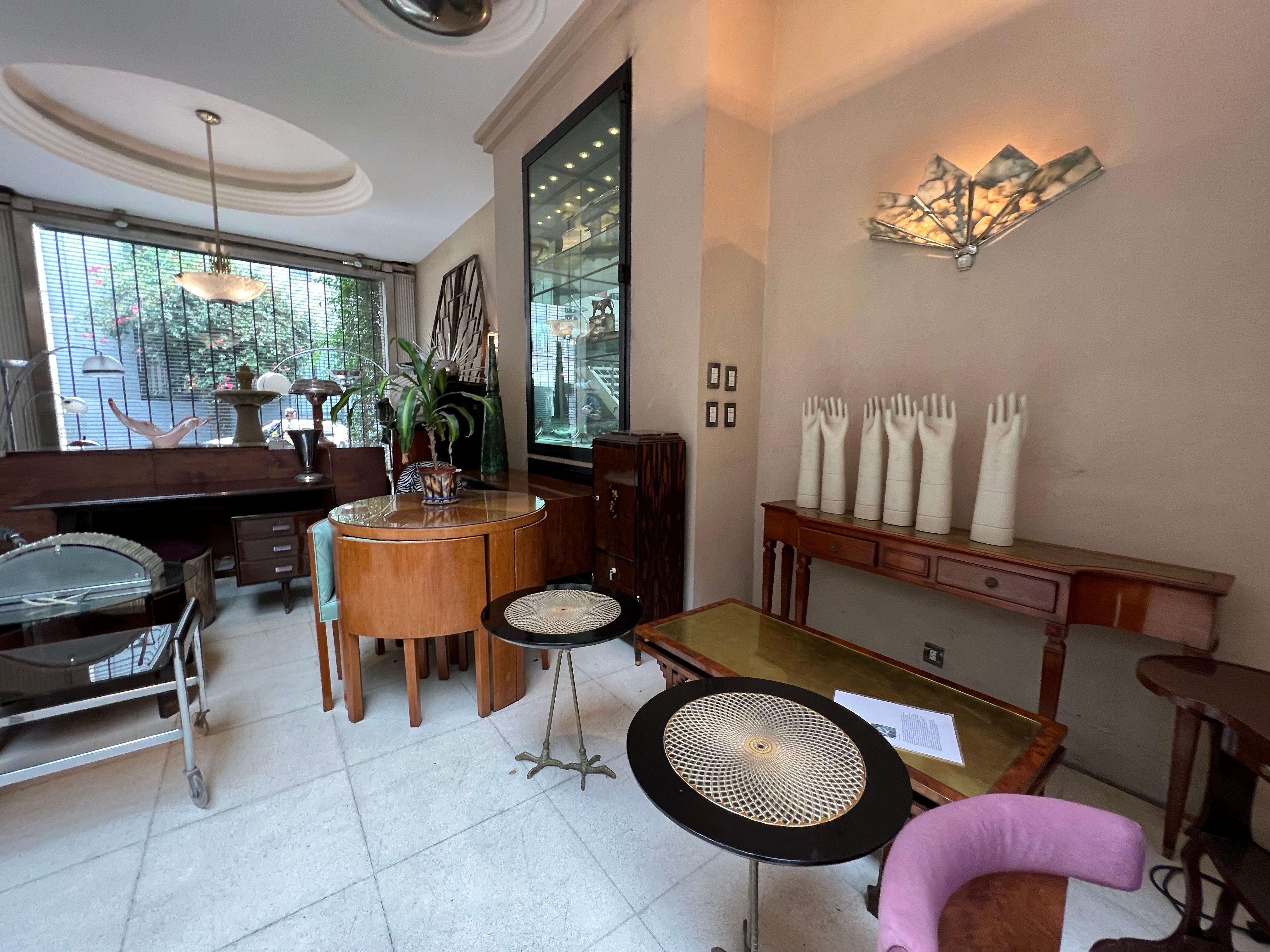 2 Apliques en alabastro y cromo , Francés, Estilo: Art Déco en venta 8