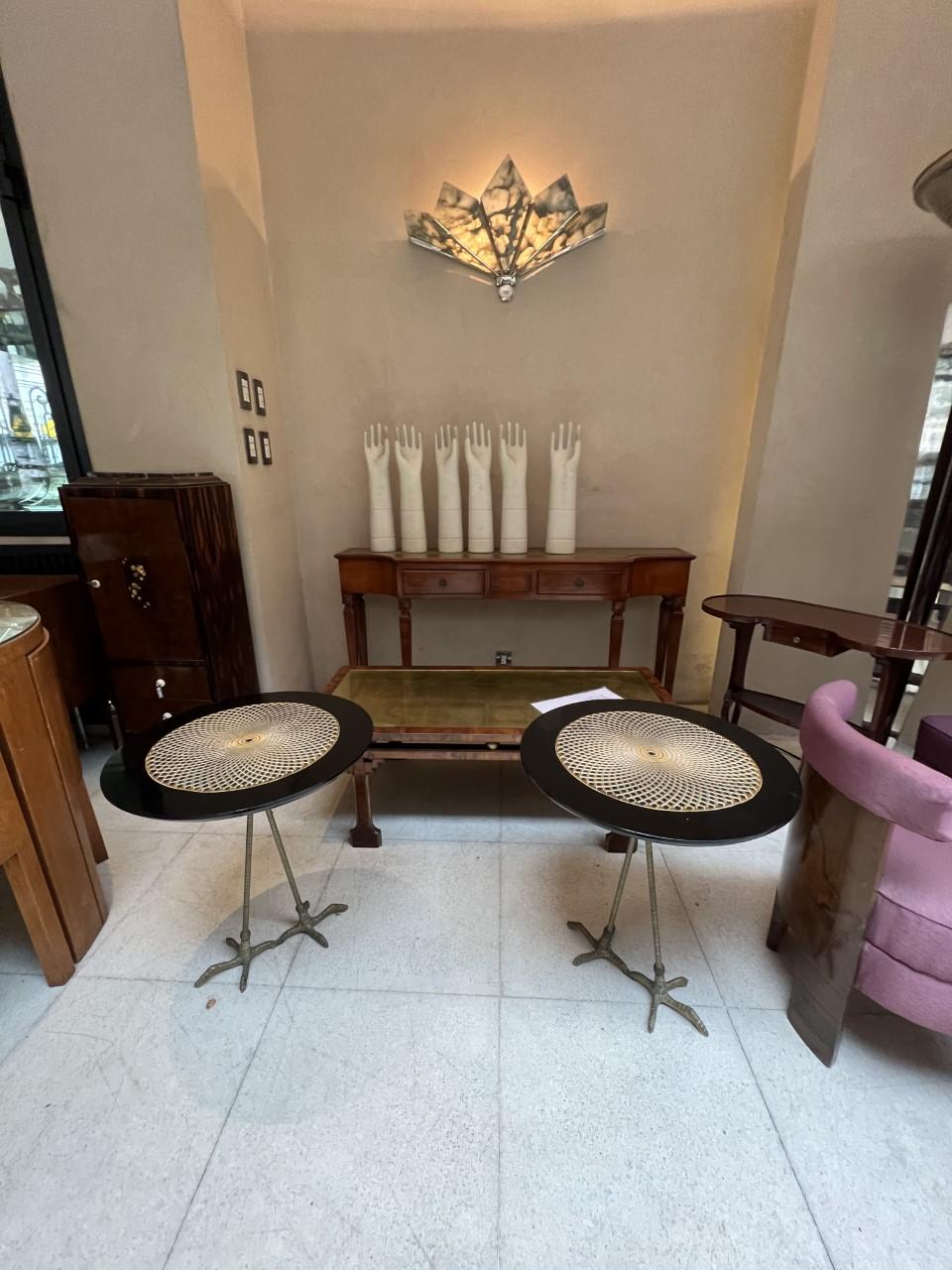 2 Apliques en alabastro y cromo , Francés, Estilo: Art Déco en venta 10