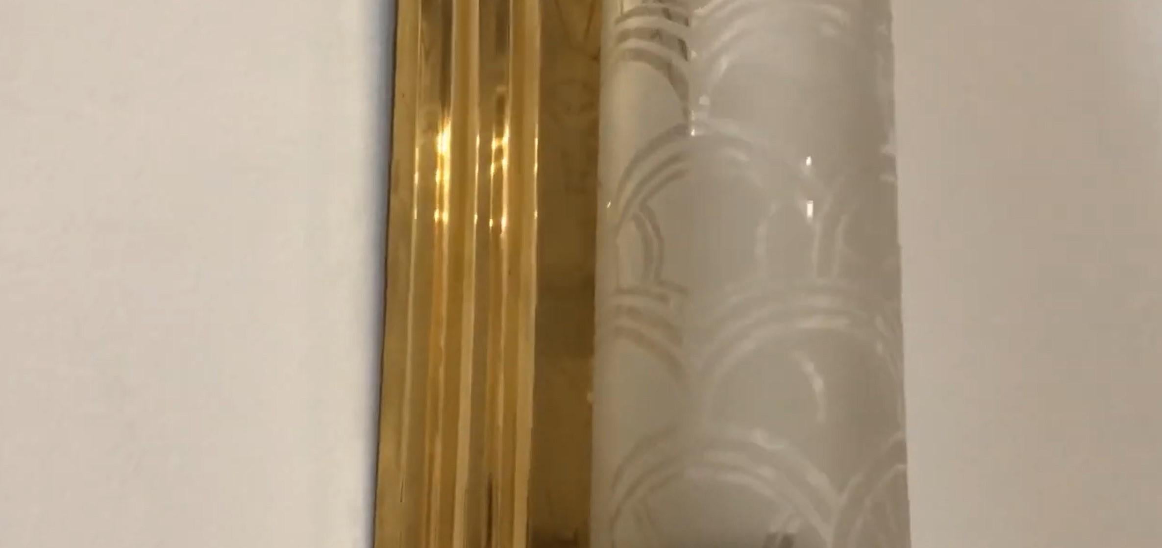 2  Applique in bronzo e vetro, Stile, Art Deco, Anno, 1930, Tedesco in vendita 2