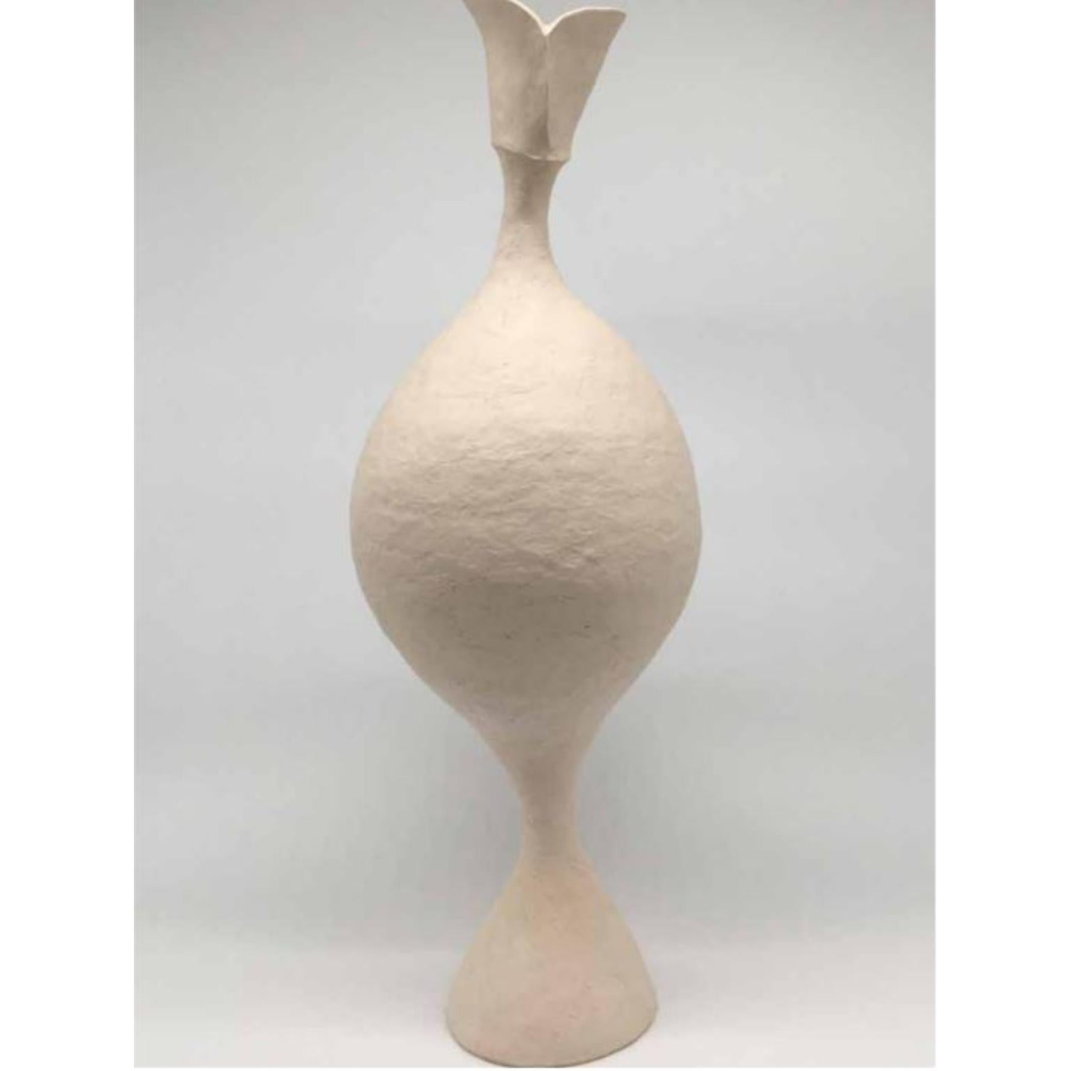 #2 Sculpture by Evamarie Pappas
Dimensions: D 16.51 x W 16.51 x H 50.16 cm
Materials: Stoneware.

This sculpture is incomplete. it will be fired once again with an underglaze.

For Evamarie Pappas, making art is a family affair. She lives and works