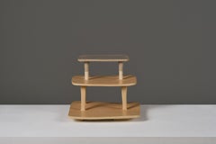 2 Escultura Centro de Arcilla BeIge Sobretaula Artesanal 02 by Rosa Cortiella