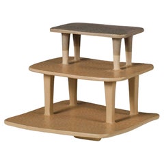 2 Skulptur Ton BeIge Tafelaufsatz Handgefertigt Sobretaula 02 von Rosa Cortiella