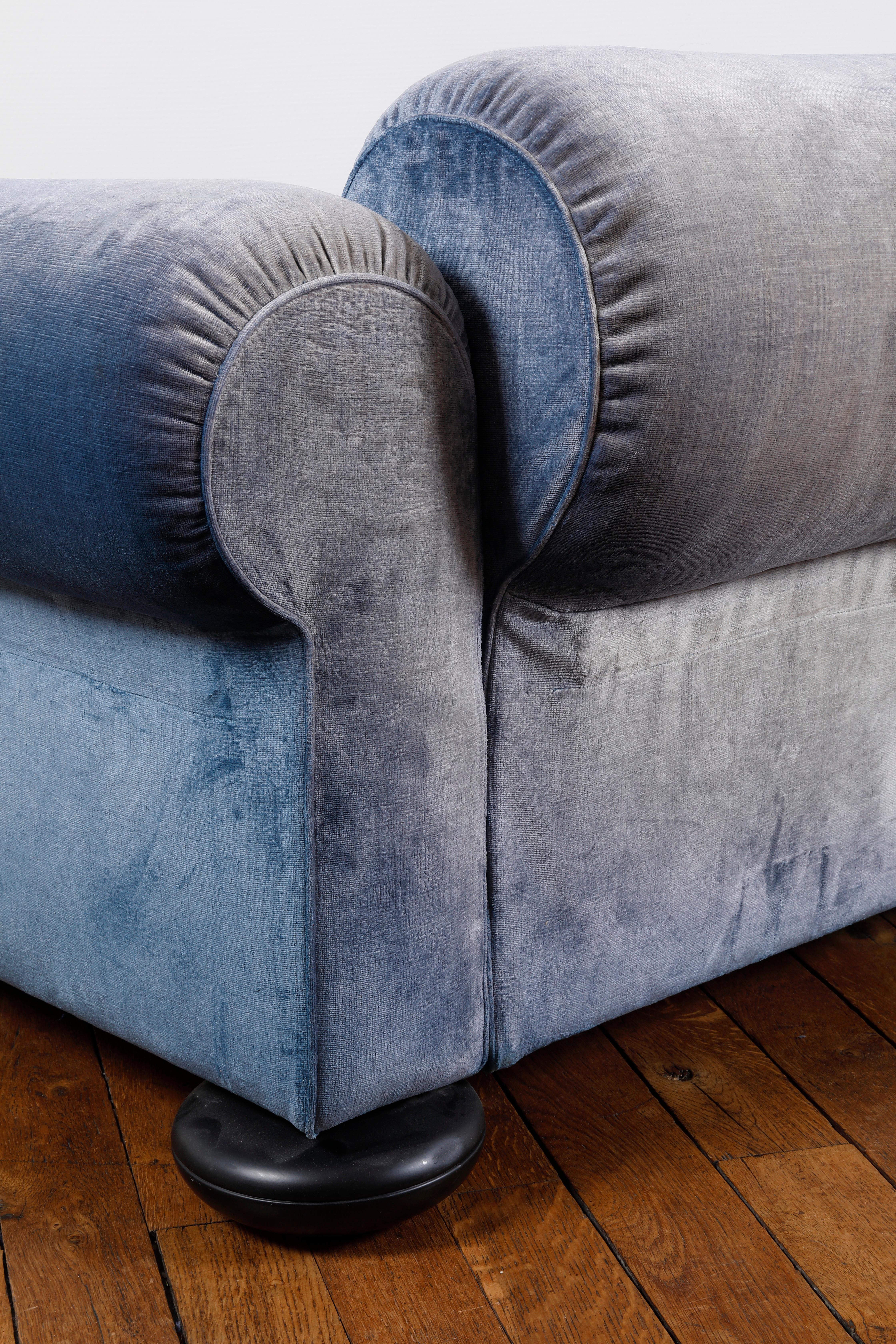 2-sitziges Comodus-Sofa von Otto Zapf, Deutschland, 1960er Jahre (Samt) im Angebot