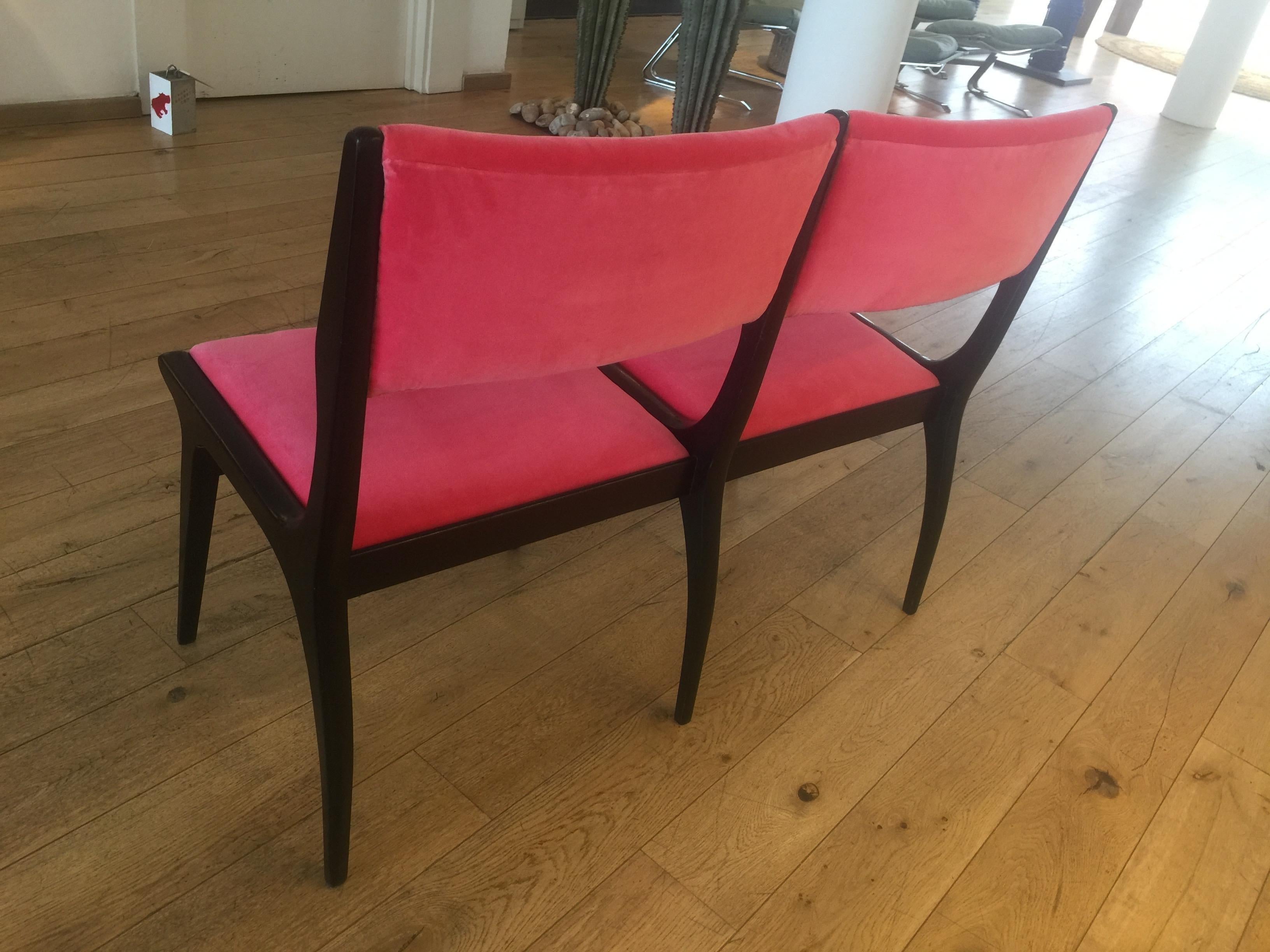 2-Seater Banquette, Attribued to Carlo de Carli, 1950s In Good Condition For Sale In London, GB