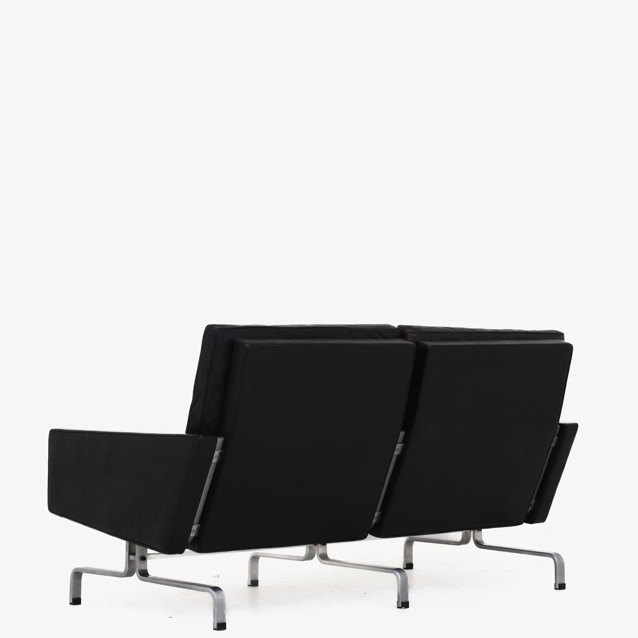 Steel 2 Seater by Poul Kjærholm For Sale