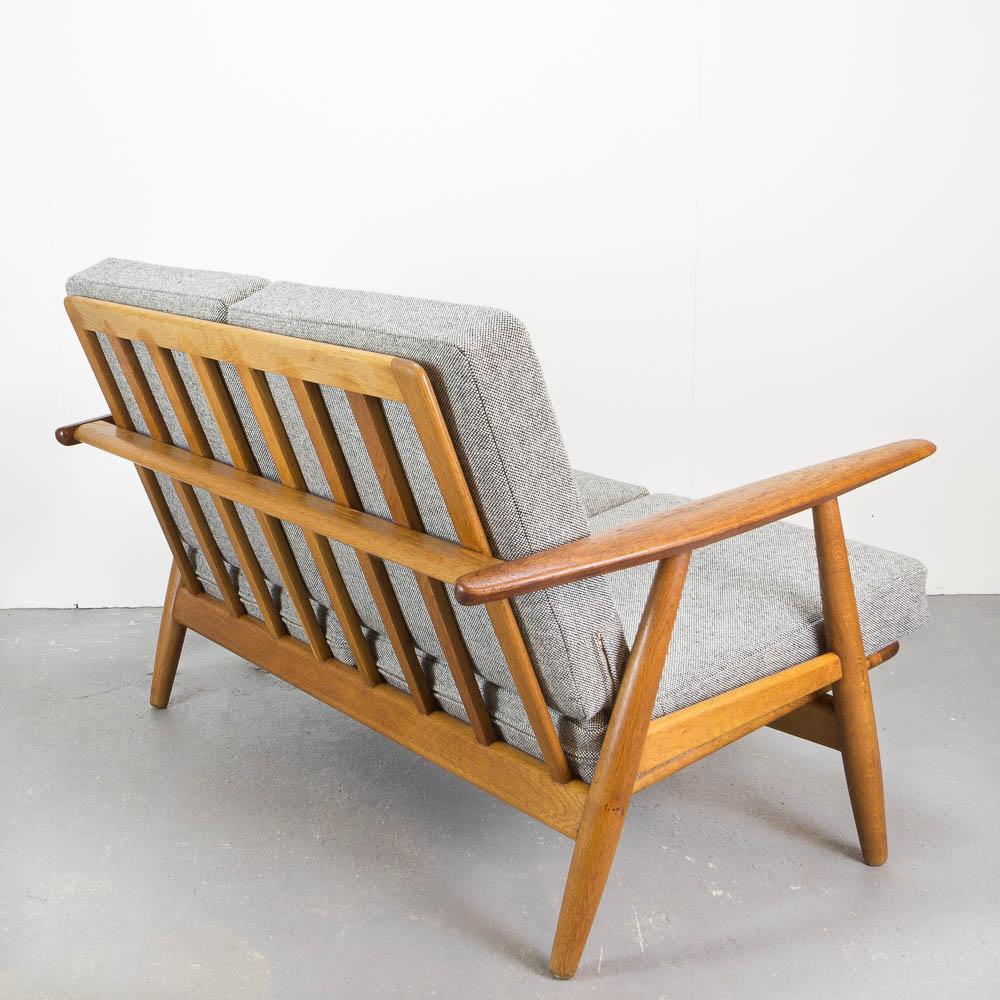 Mid-Century Modern 2-Seat Cigar Sofa by Hans Wegner for GETAMA, Denmark, 1960s