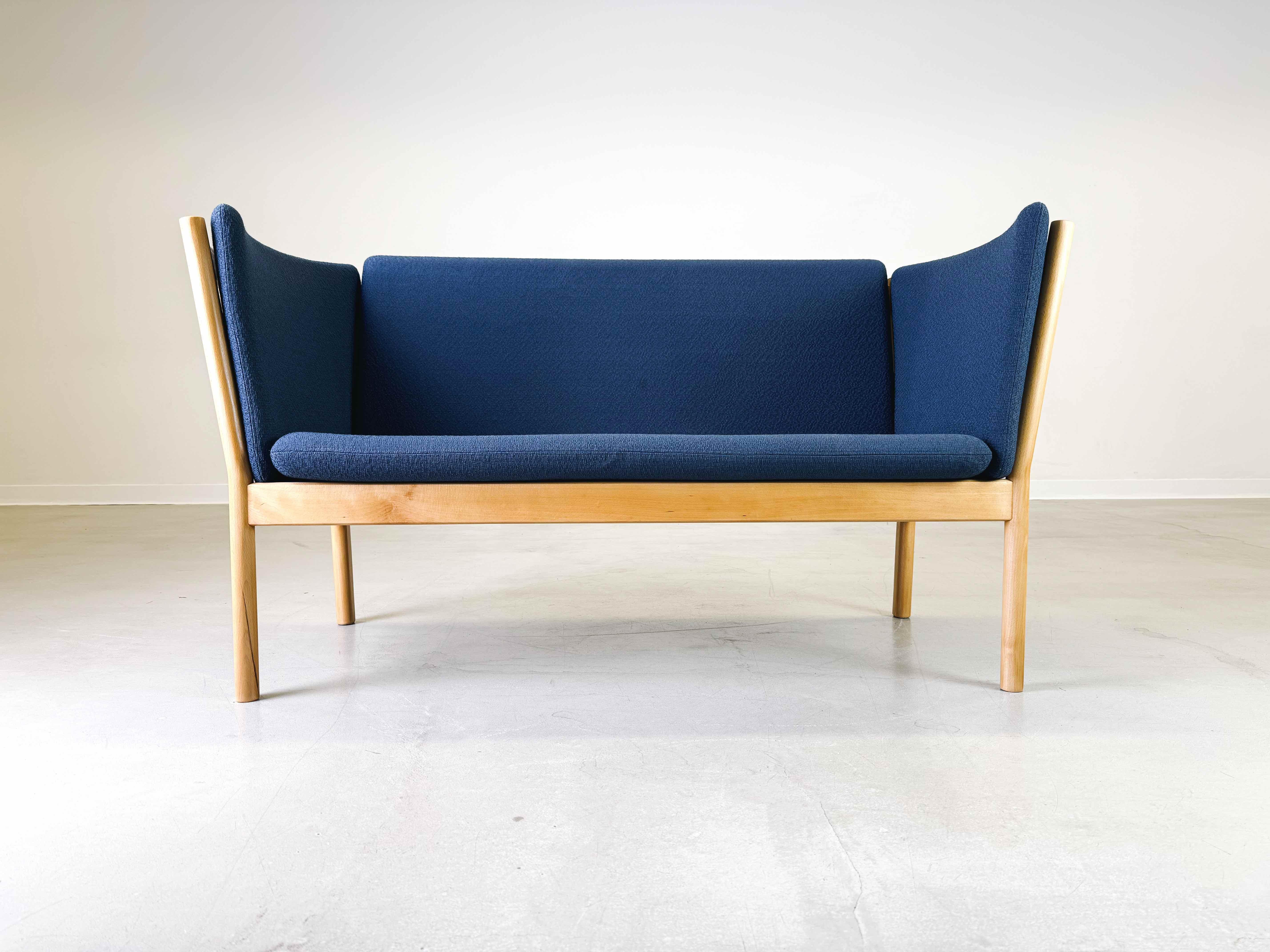 Mid-Century Modern 2 seater FDB Møbler Sofa Couch J-148 Erik Ole Jørgensen Kvist