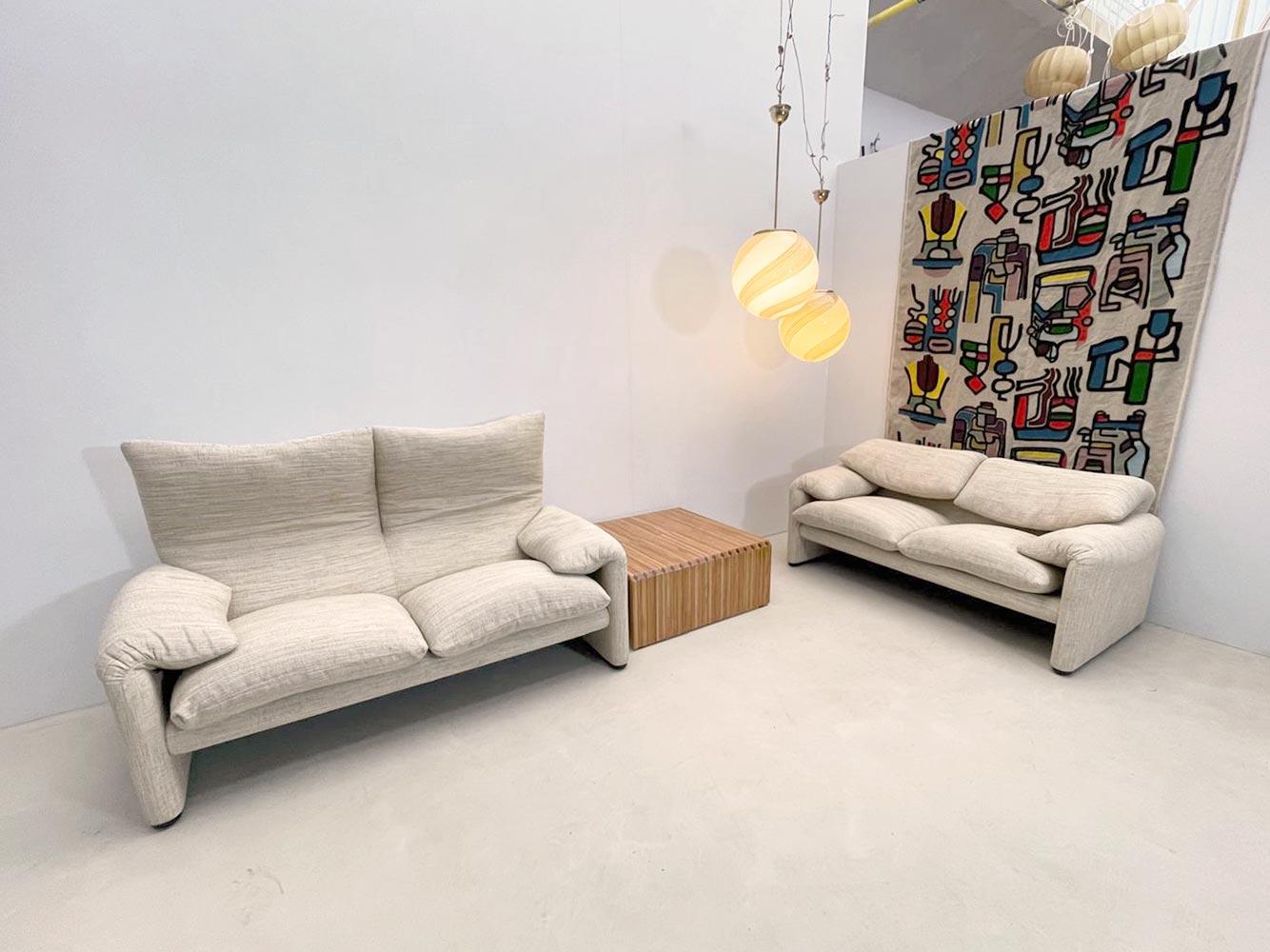 2-Seater Maralunga Sofa by Vico Magistretti for Cassina In Good Condition In Brussels, BE