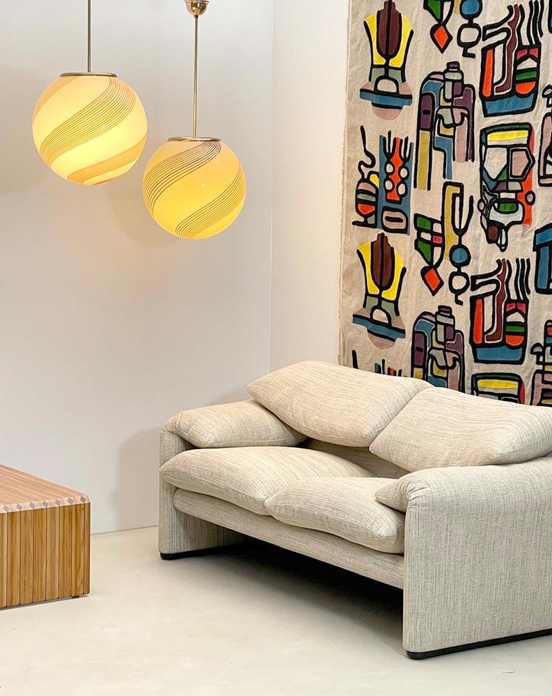 Late 20th Century 2-Seater Maralunga Sofa by Vico Magistretti for Cassina