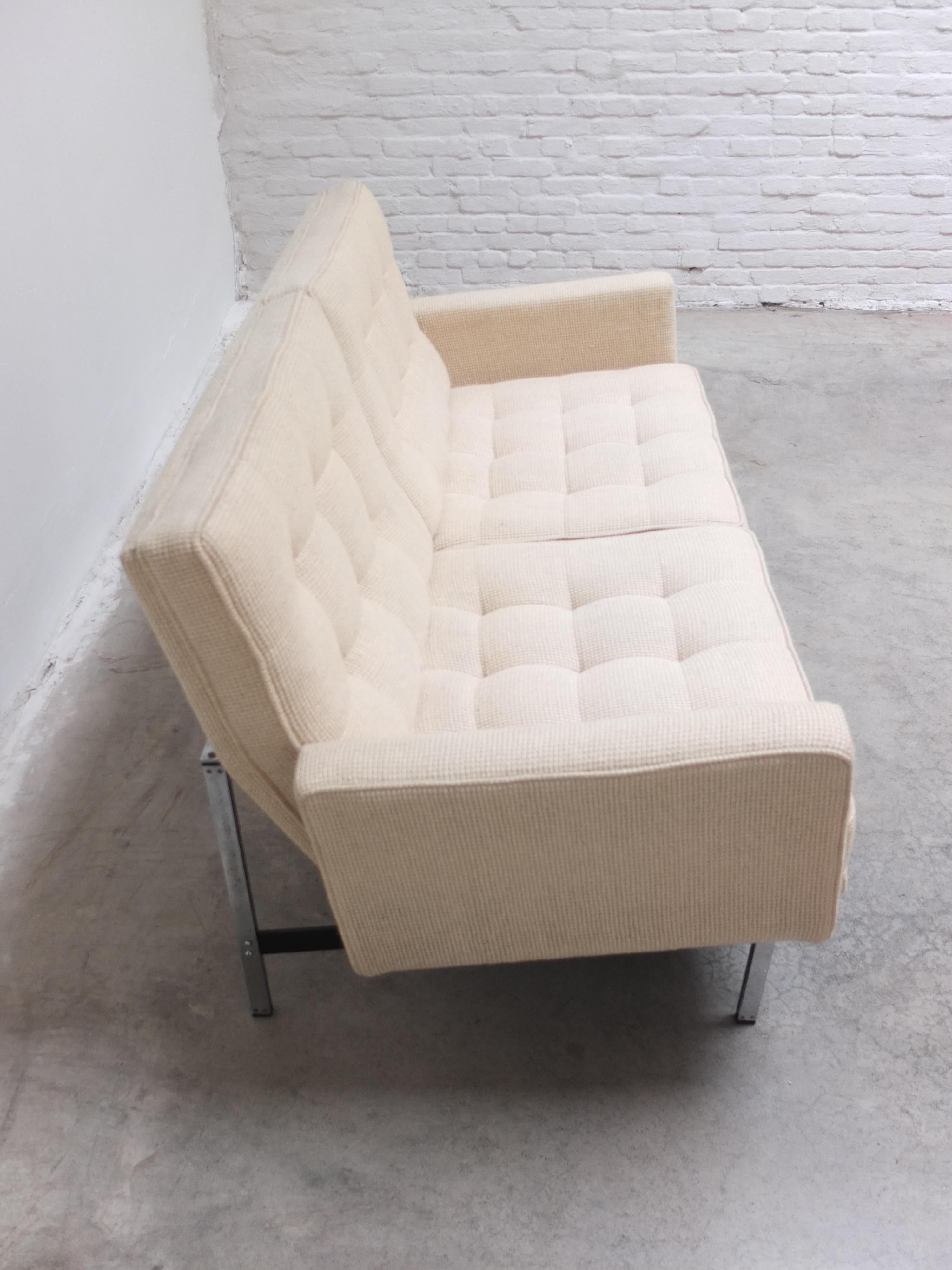 2-Sitzer-Sofa „Parallel Bar“ von Florence Knoll für Knoll International, 1954 im Angebot 3