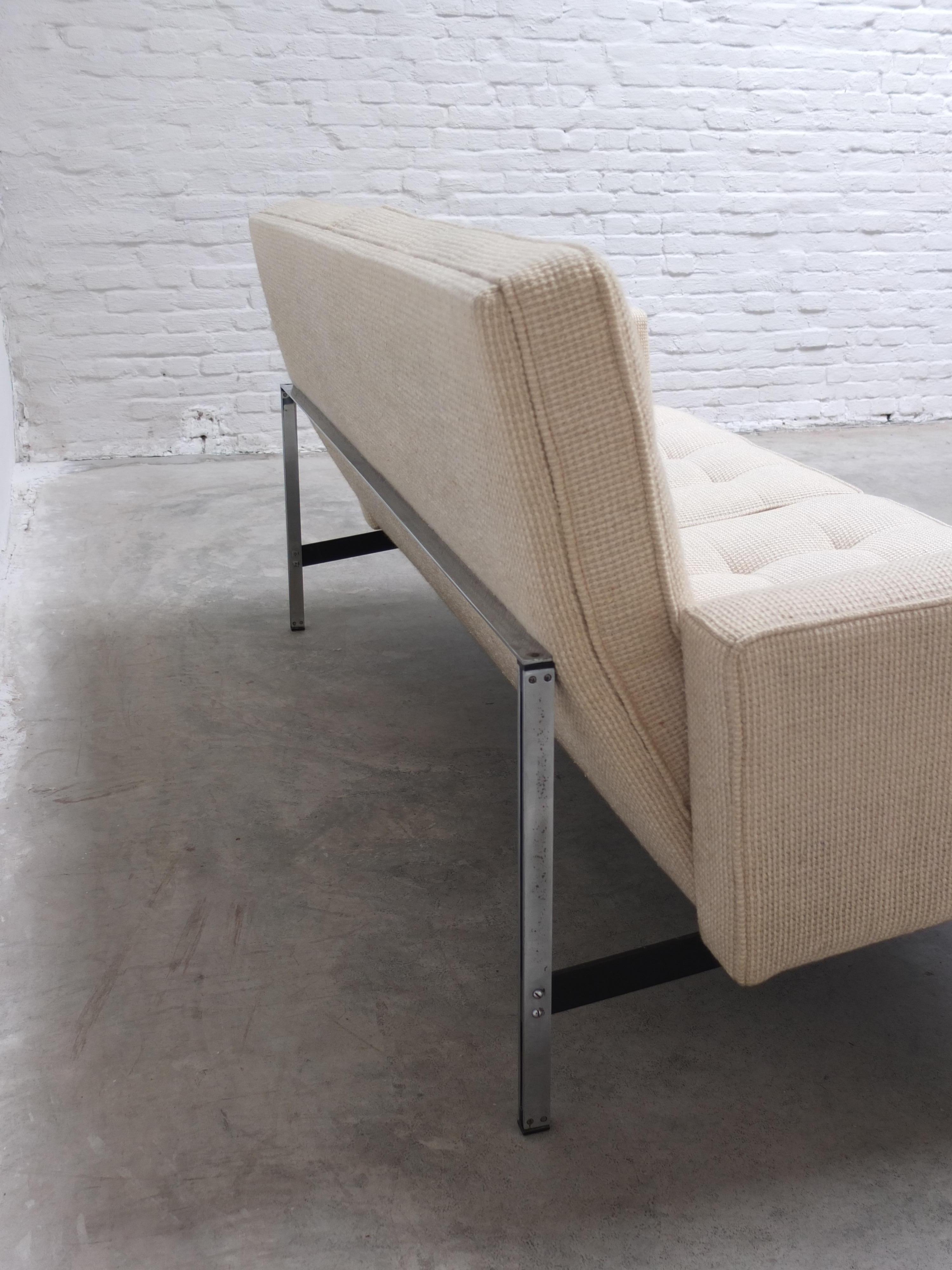 2-Sitzer-Sofa „Parallel Bar“ von Florence Knoll für Knoll International, 1954 im Angebot 5