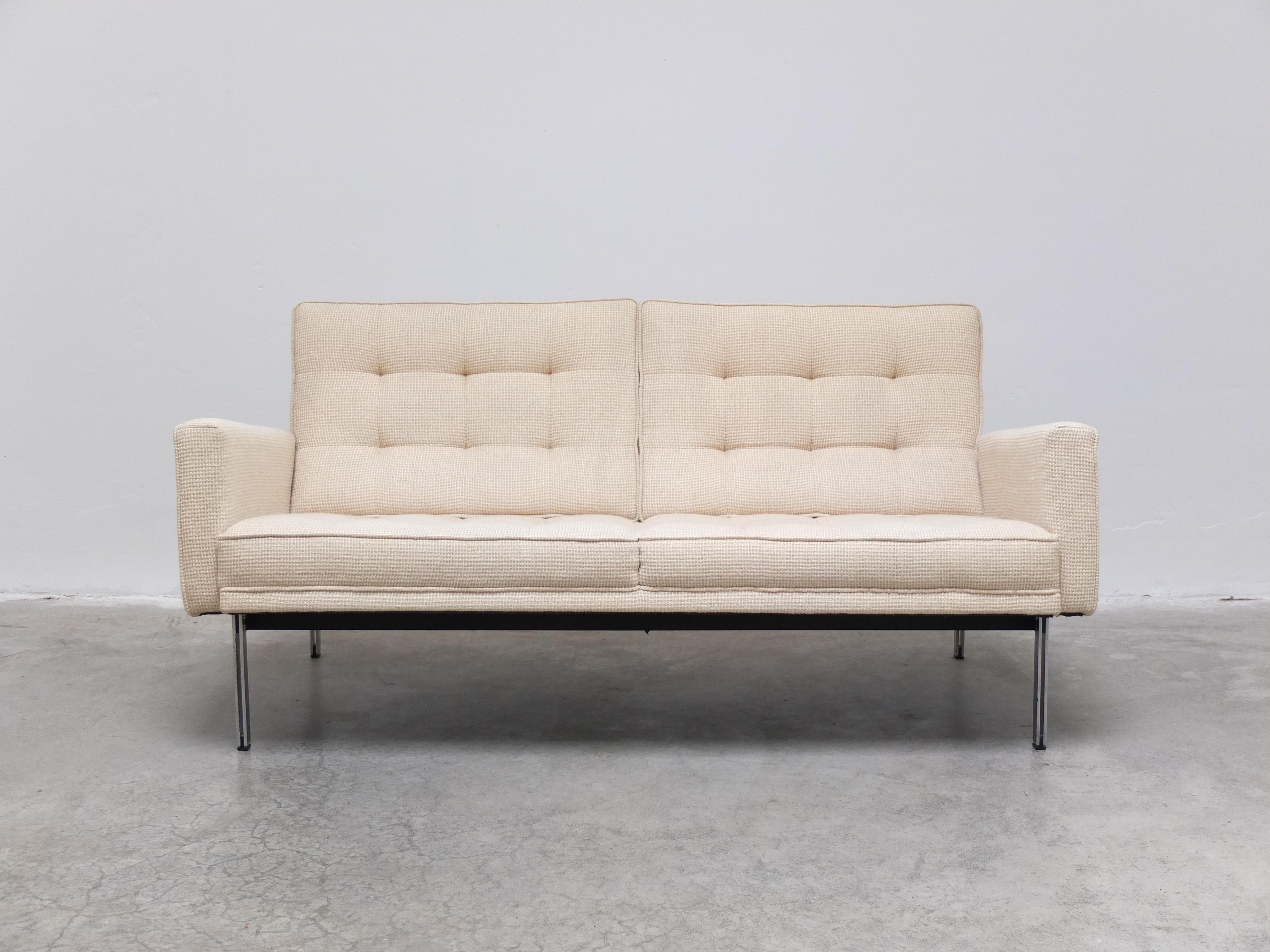 2-Sitzer-Sofa „Parallel Bar“ von Florence Knoll für Knoll International, 1954 (amerikanisch) im Angebot