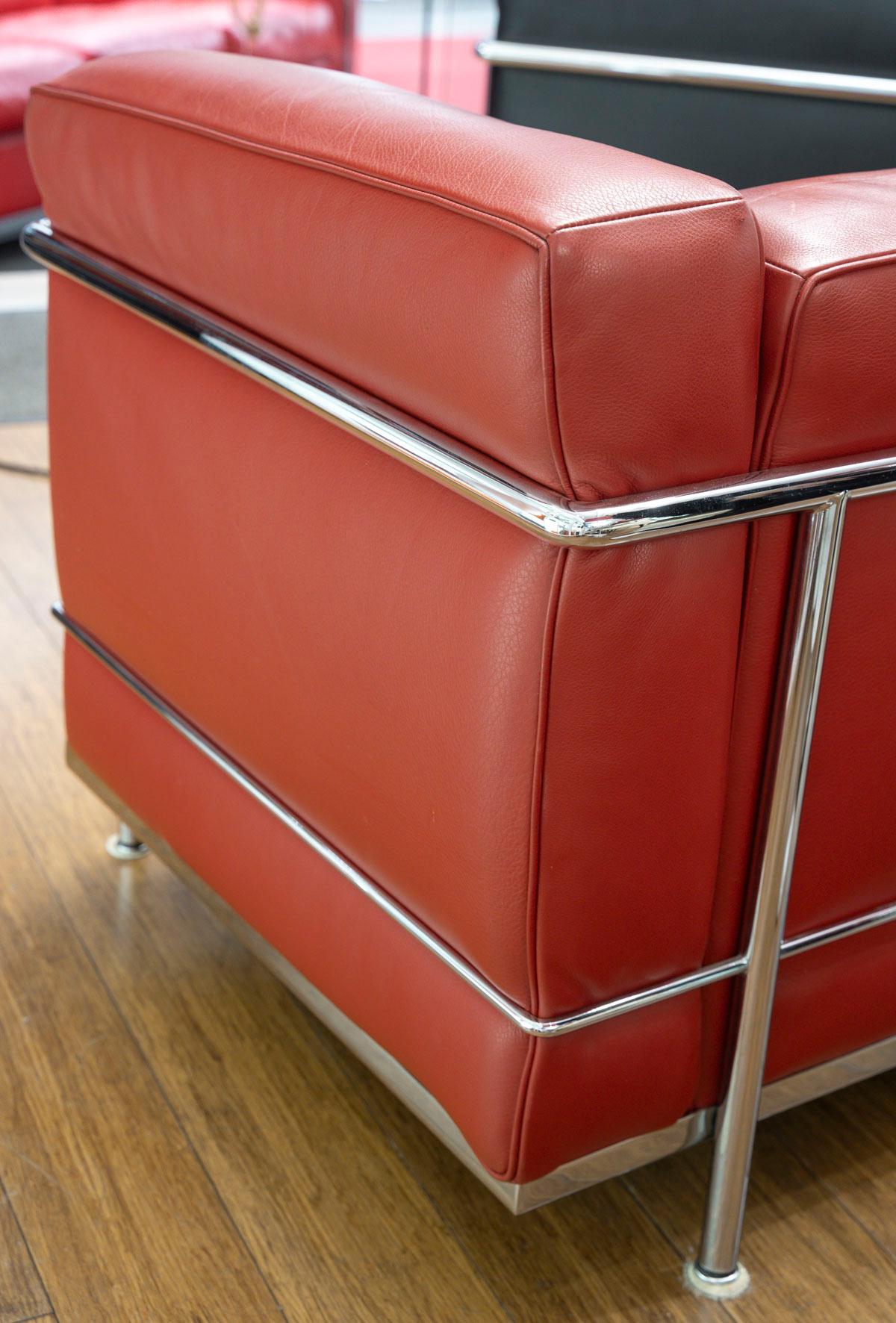 Sofá de 2 plazas - Le Corbusier, Jeanneret, Perriand para Cassina Metal en venta