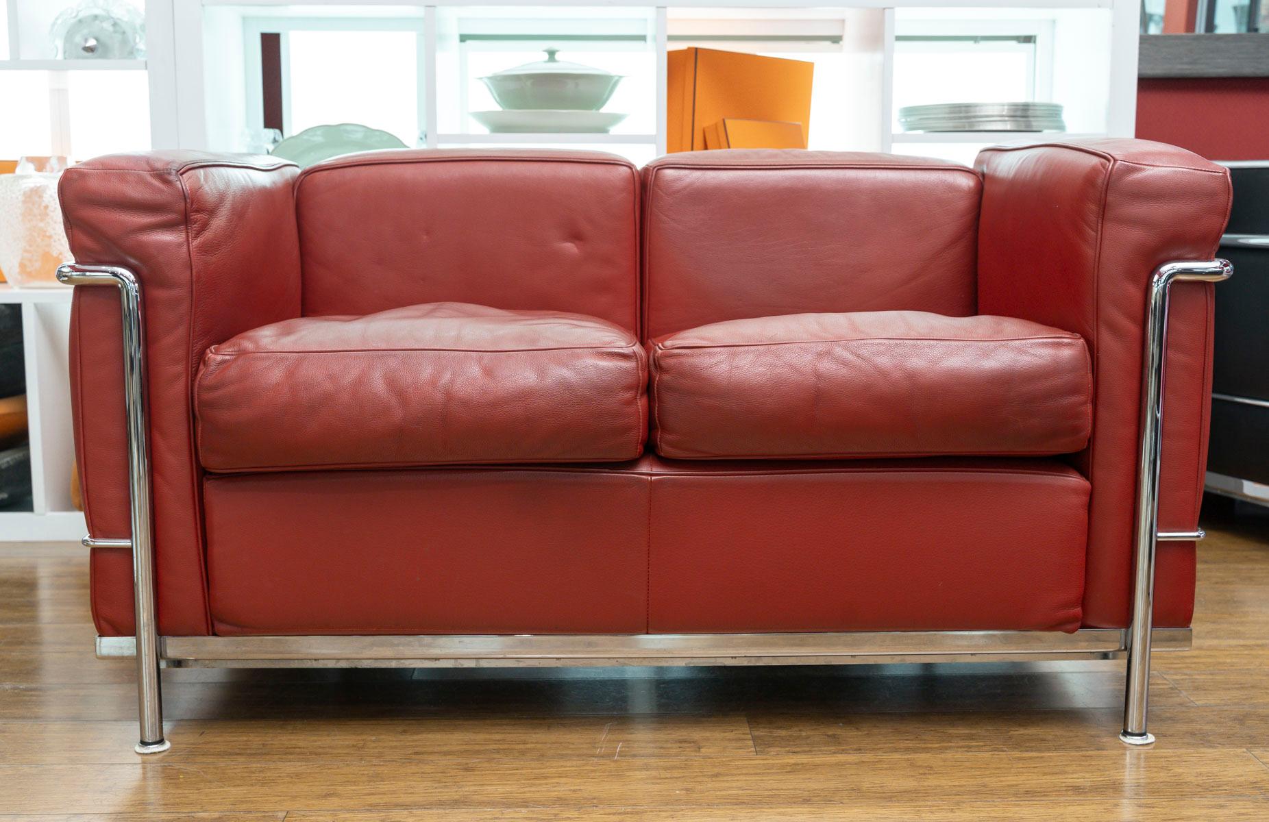 Sofá de 2 plazas - Le Corbusier, Jeanneret, Perriand para Cassina en venta 2