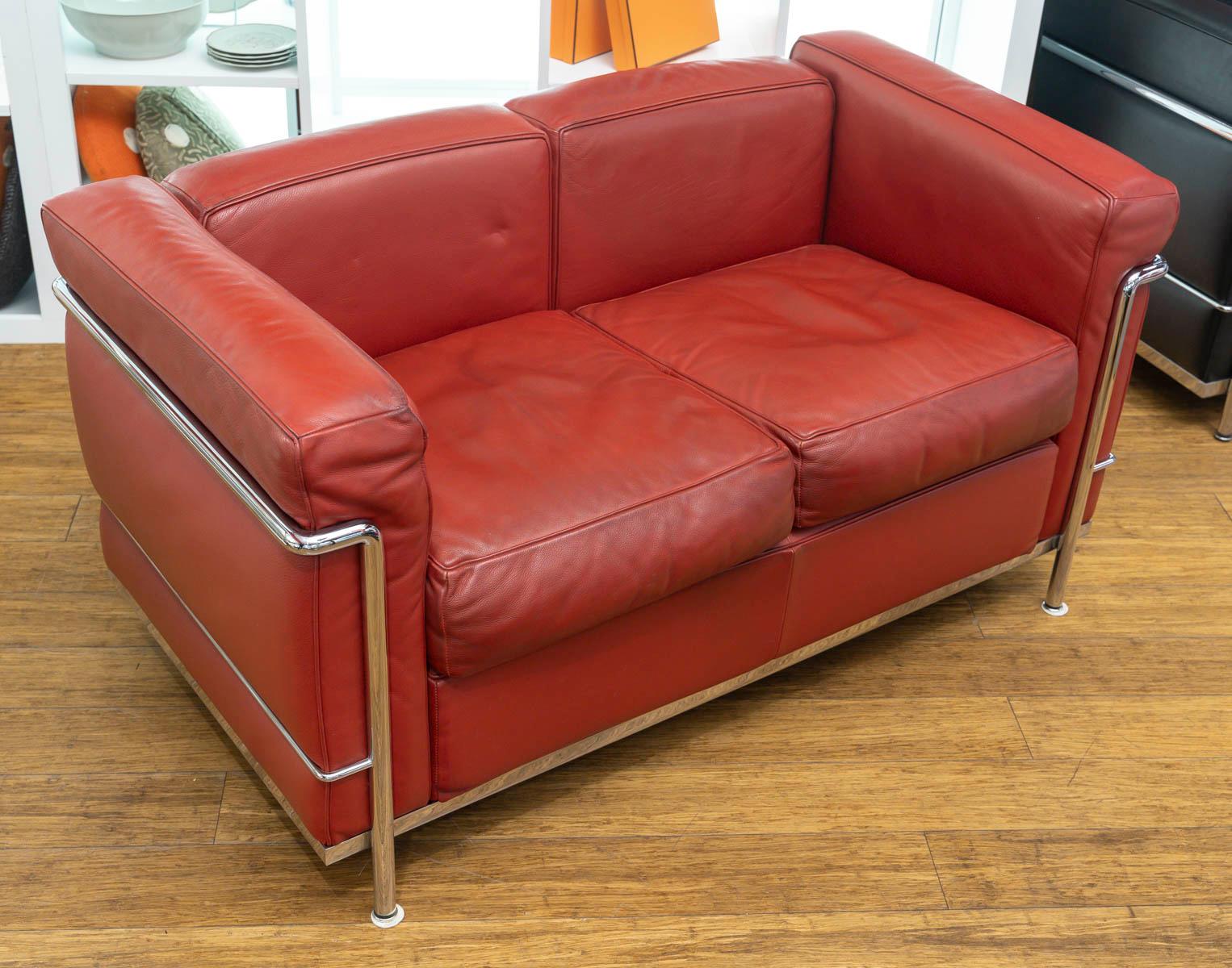 Sofá de 2 plazas - Le Corbusier, Jeanneret, Perriand para Cassina en venta 4