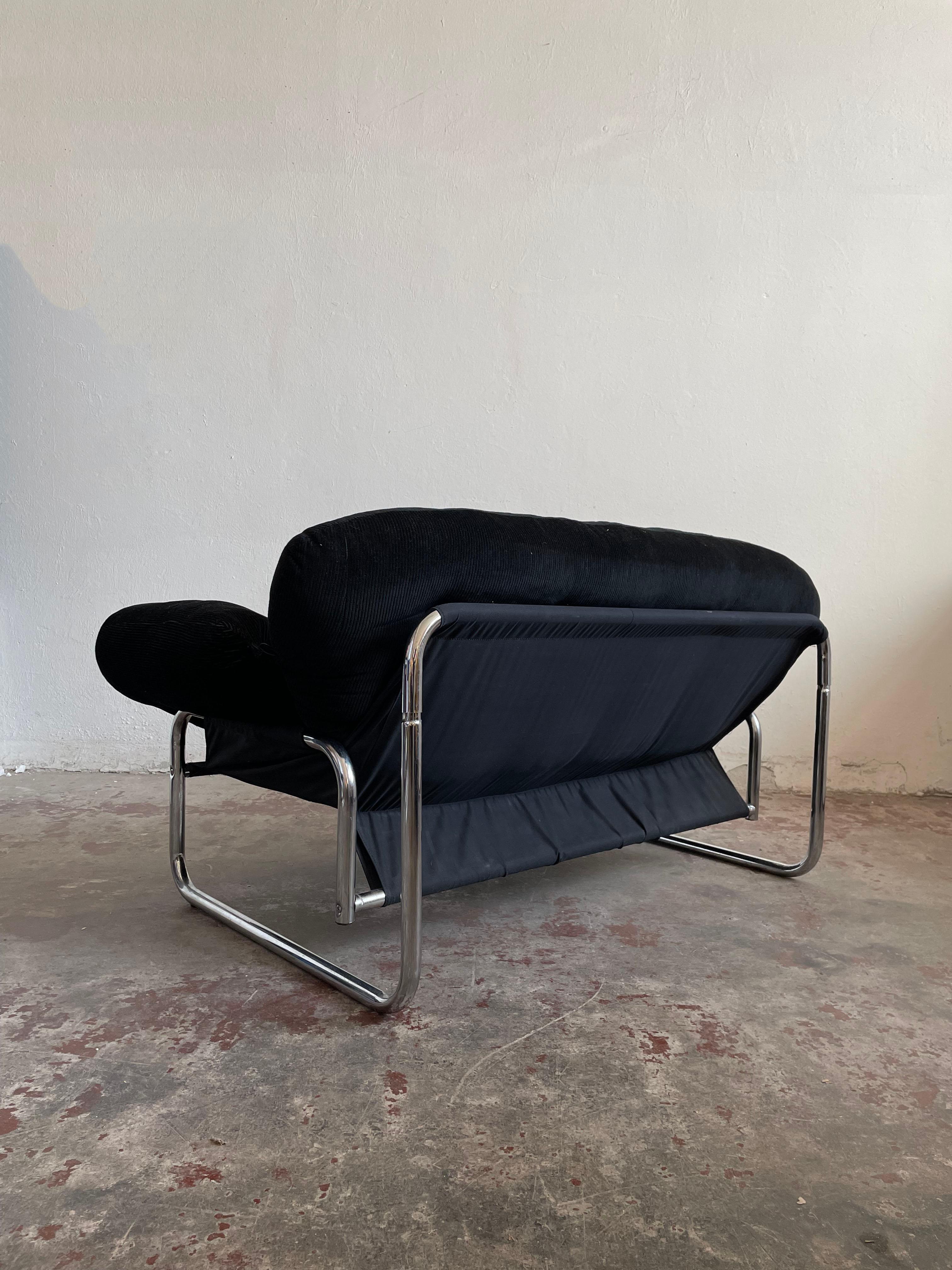 2-Seater Sofa, Lounge Chair, Swed Form, Sweden 1970s, by Johan Bertil Häggström 1