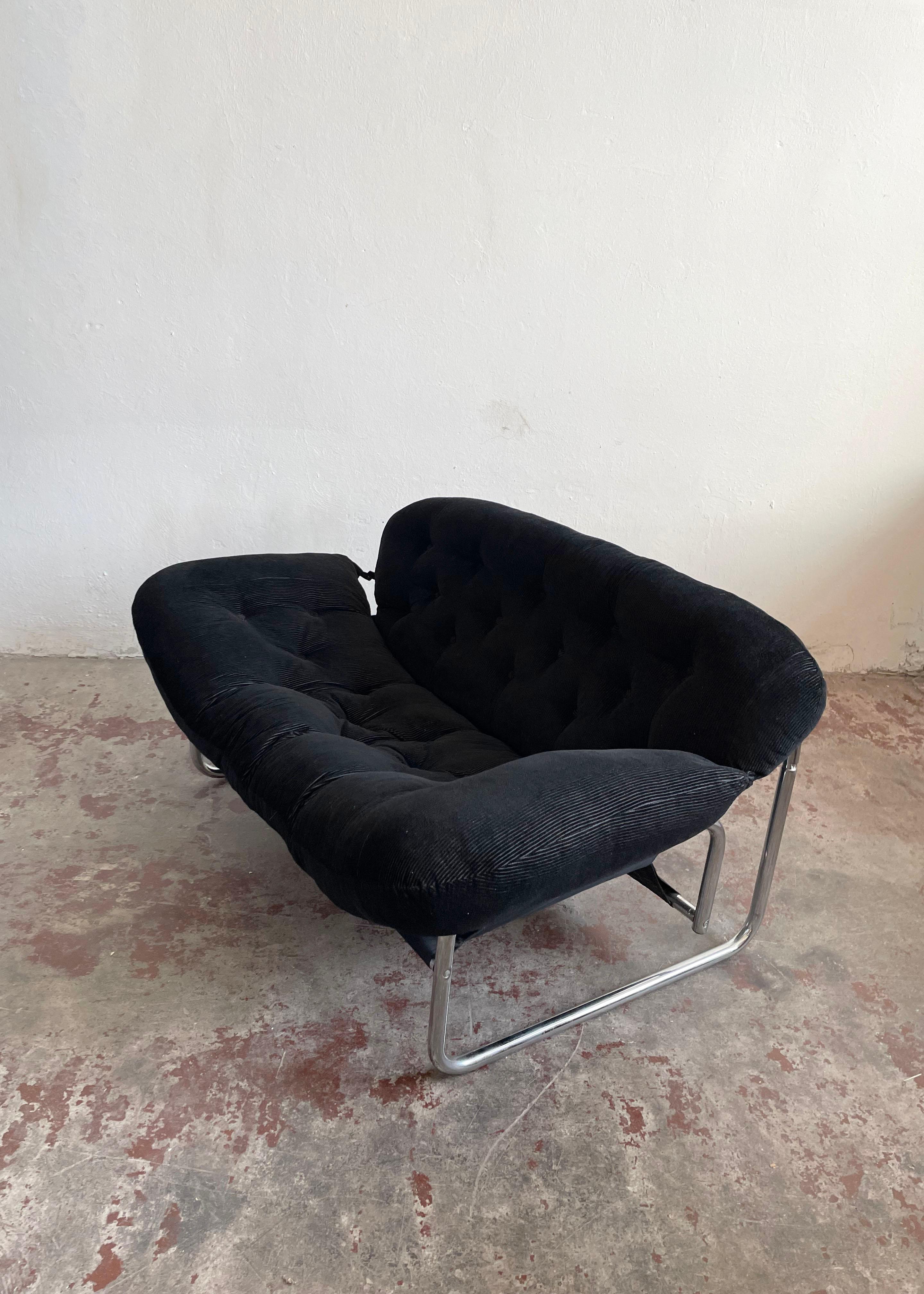 2-Seater Sofa, Lounge Chair, Swed Form, Sweden 1970s, by Johan Bertil Häggström 5