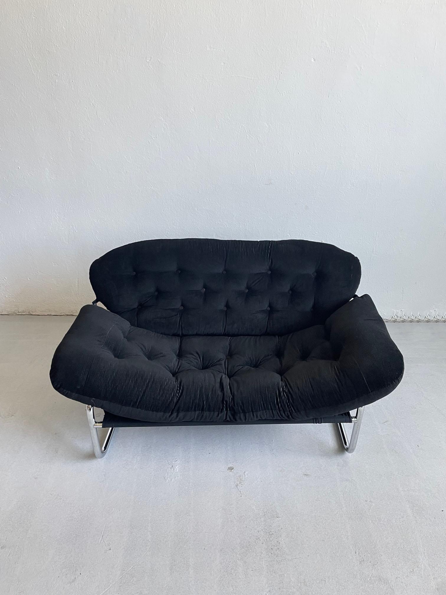 Swedish 2-Seater Sofa, Loveseat, Swed Form, Sweden 1970s, by Johan Bertil Häggström For Sale