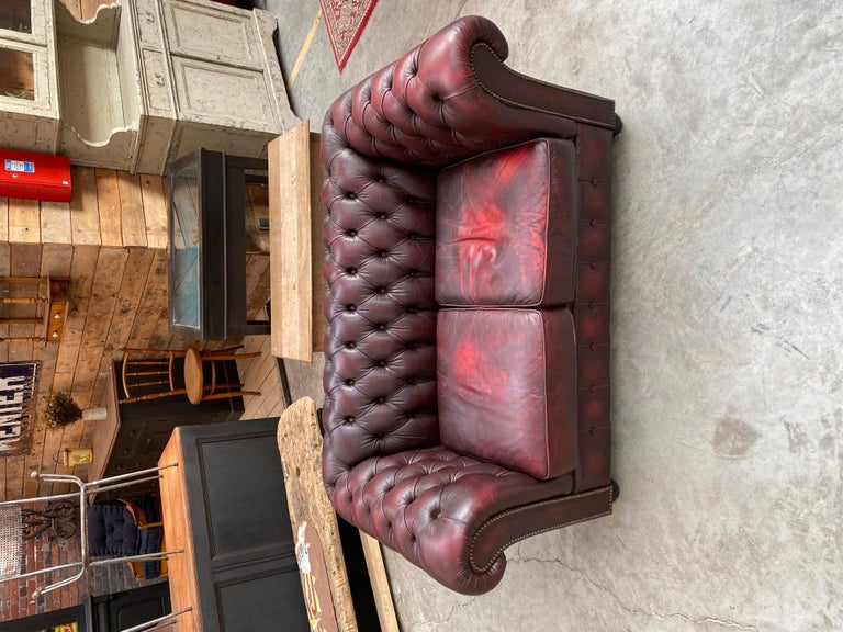 2Seater Vintage Chesterfield Sofa For Sale at 1stDibs