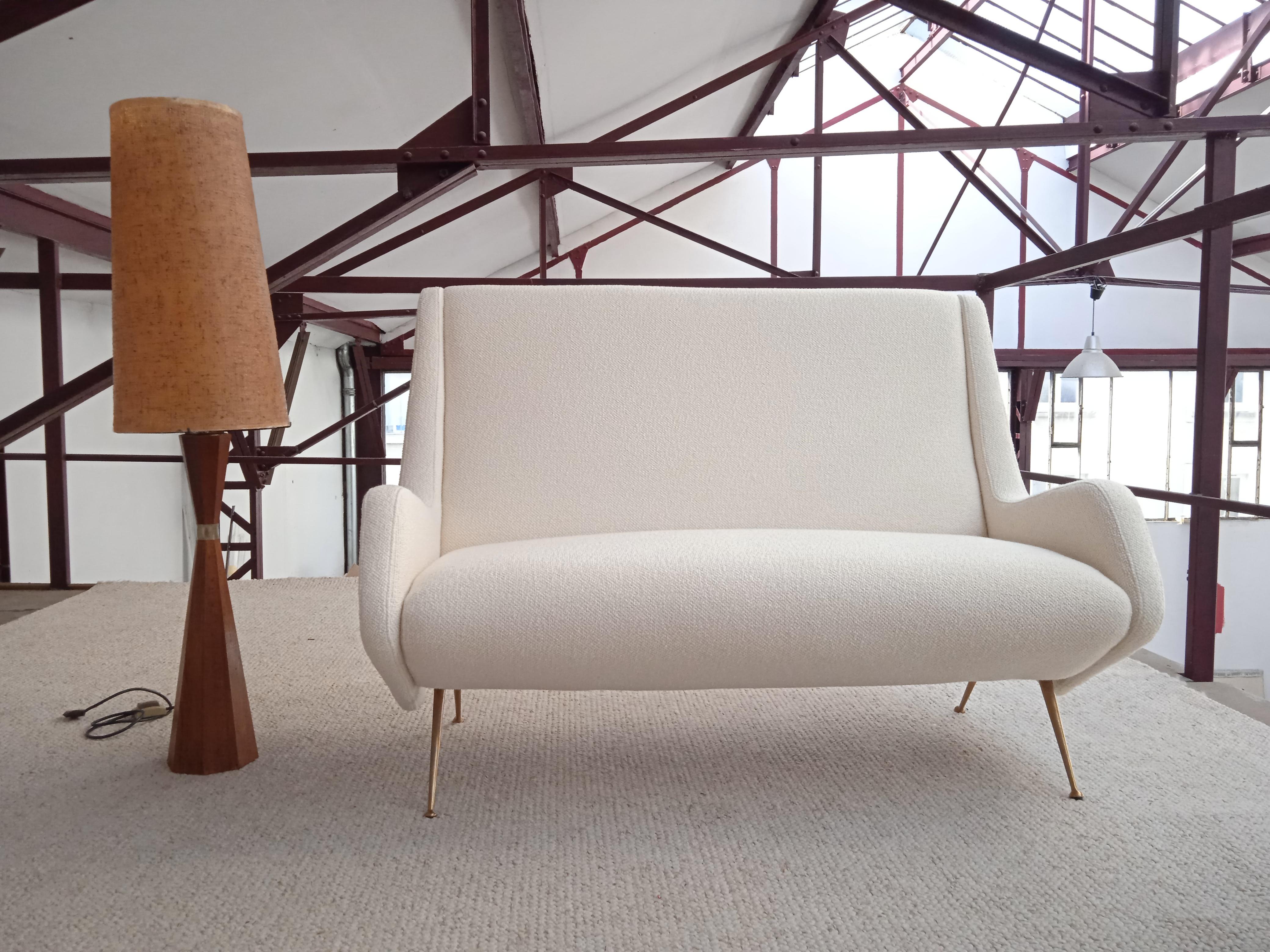 2 Seats Sofa by Aldo Morbelli for ISA Bergamo, Italy 1950s 5