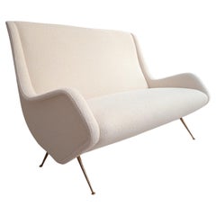 2 Seats Sofa by Aldo Morbelli for ISA Bergamo, Italy 1950s