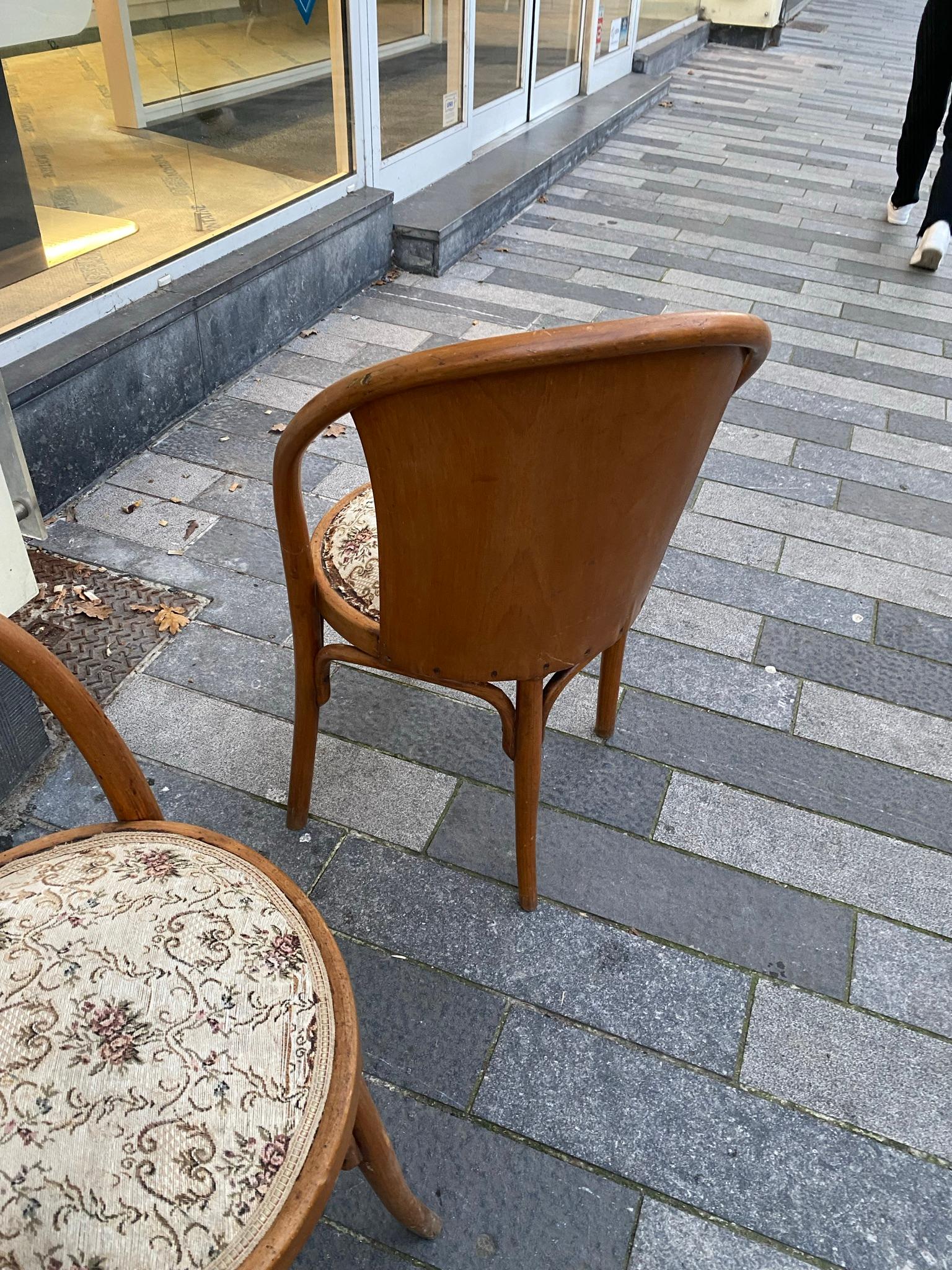 2 Secession Style Chairs circa 1900 For Sale 4