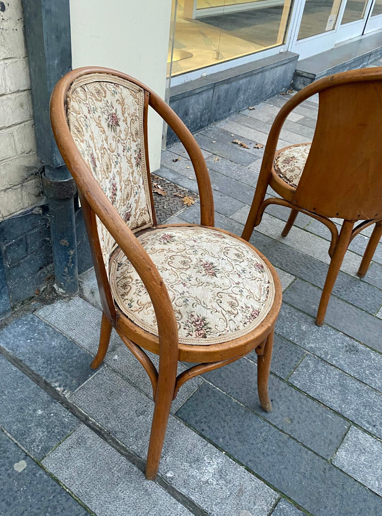 2 Stühle im Stil der Sezession, um 1900 (Österreichisch) im Angebot