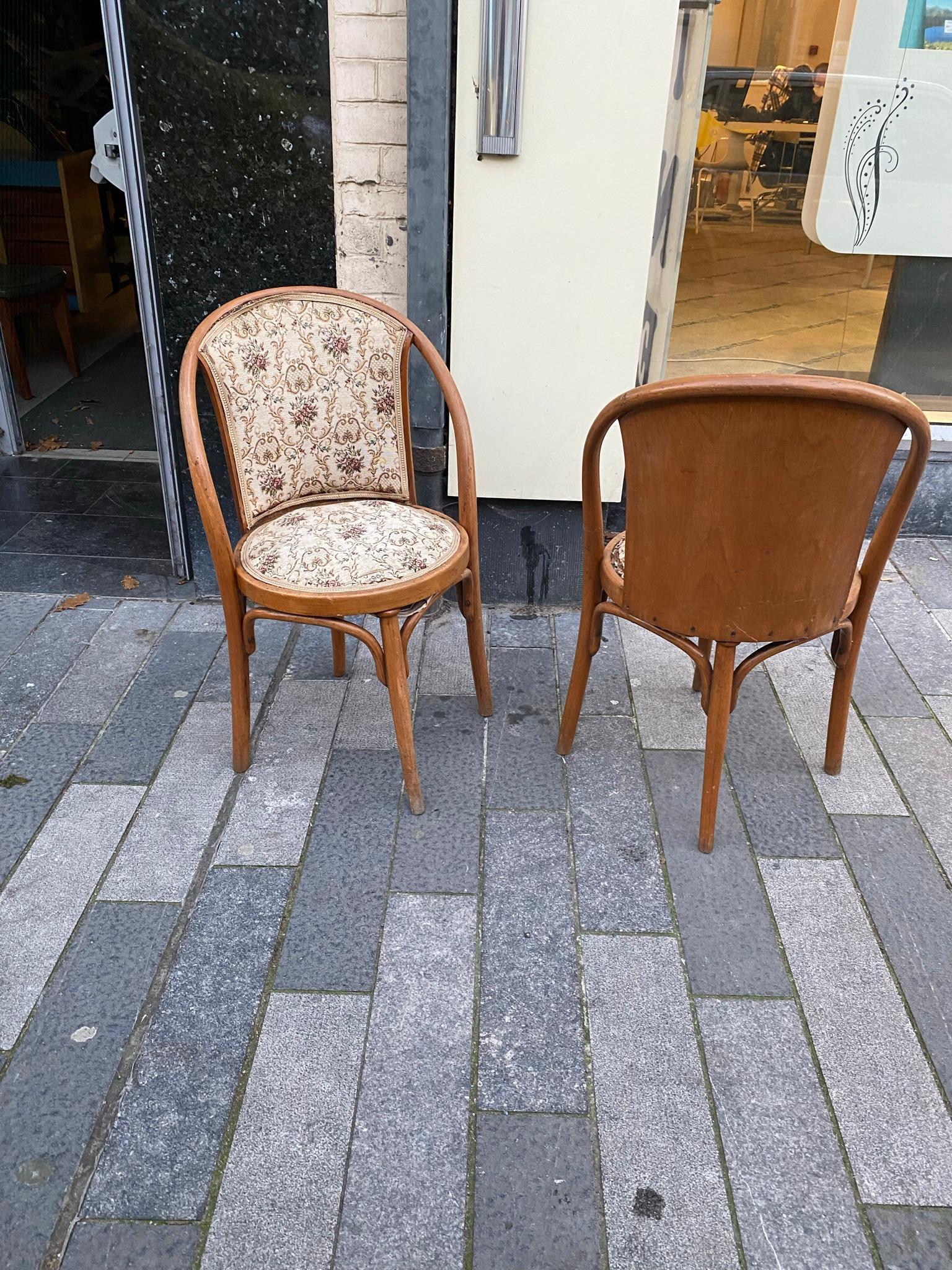 2 Stühle im Stil der Sezession, um 1900 (20. Jahrhundert) im Angebot